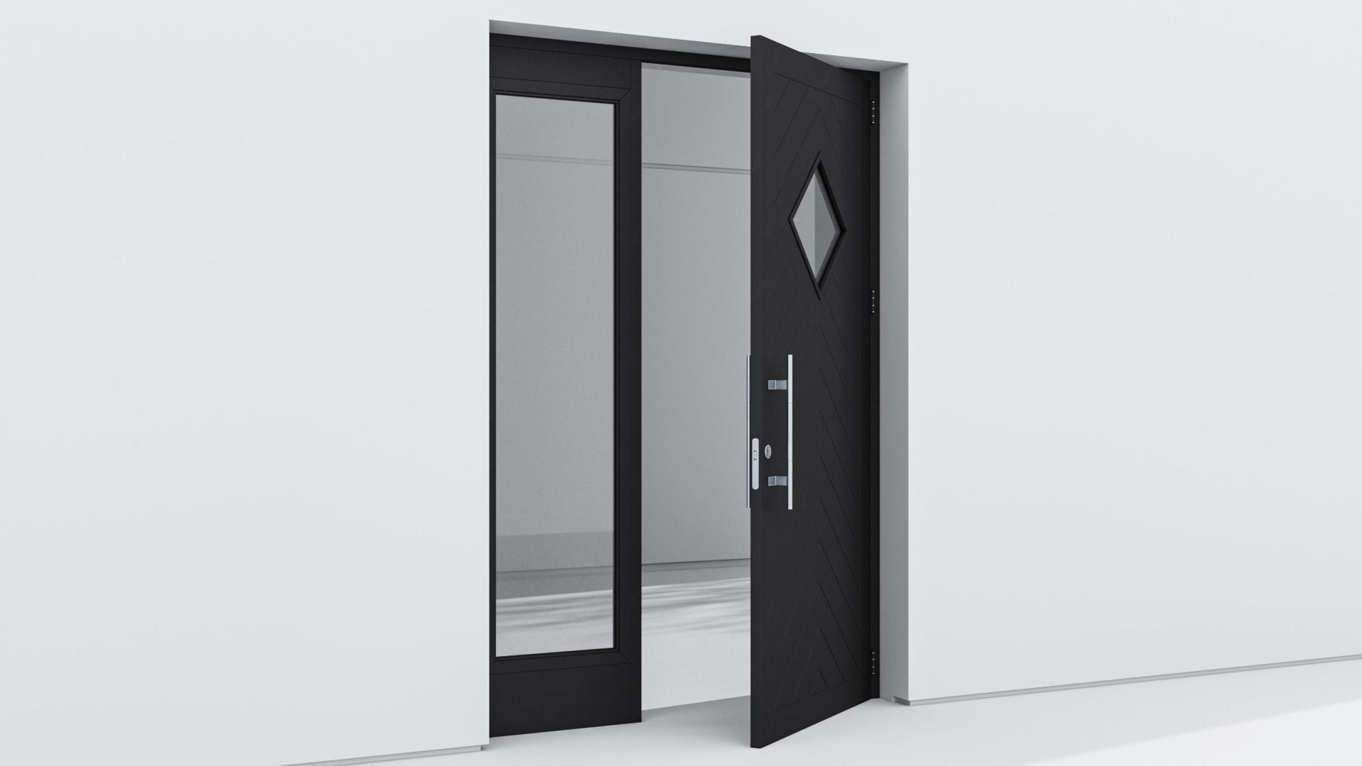 Aluminium door 136 3D model_3