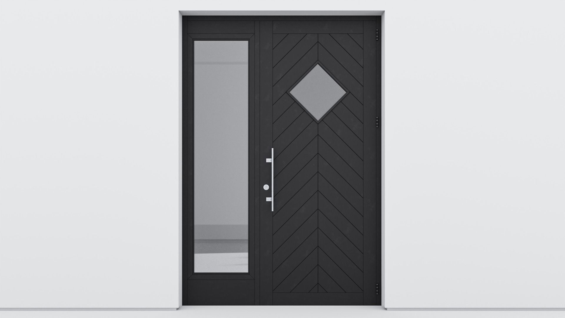 Aluminium door 136 3D model_1