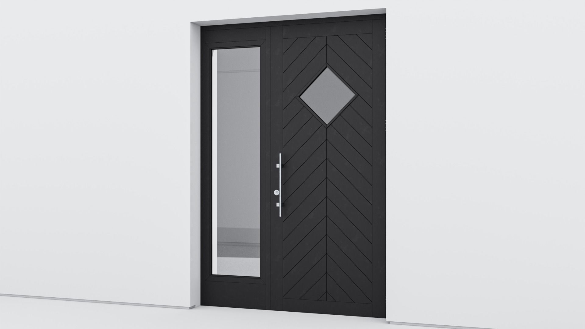 Aluminium door 136 3D model_2