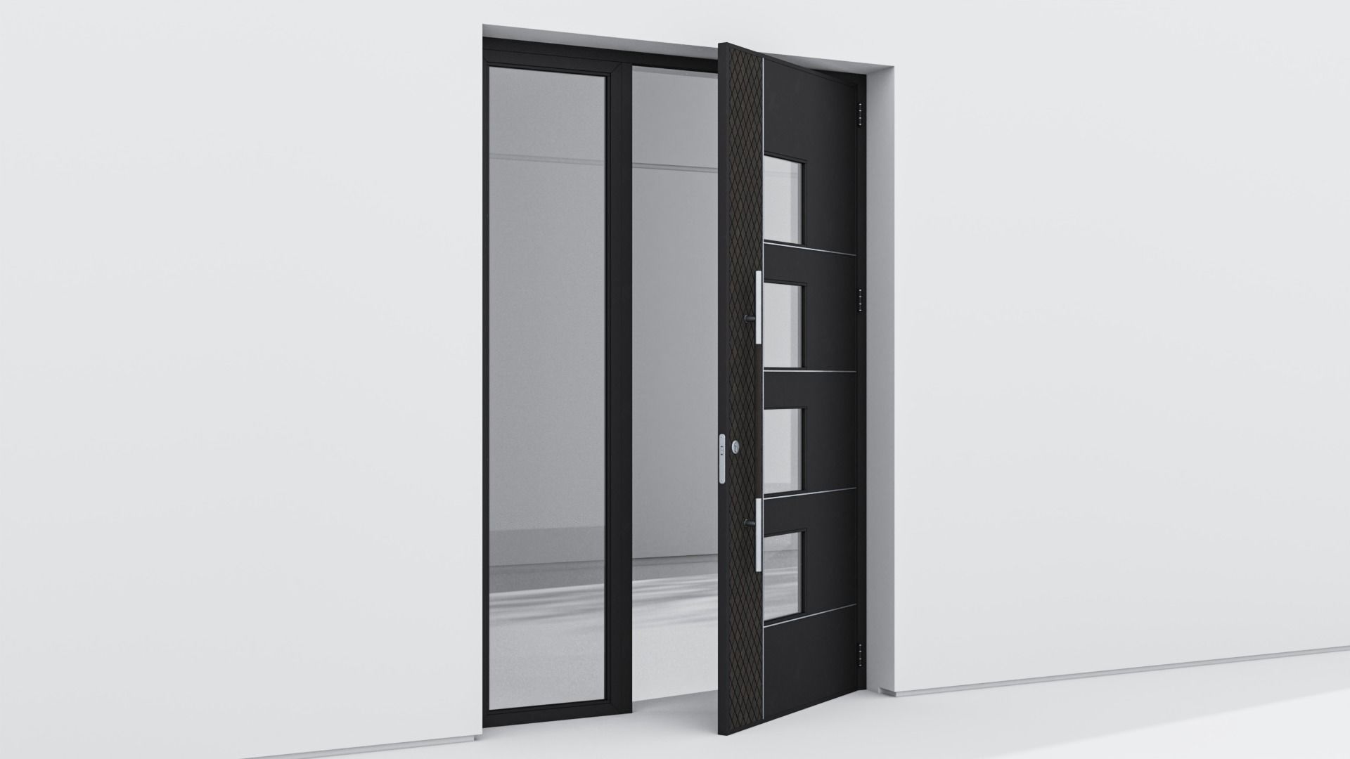 Aluminium door 137 3D model_3