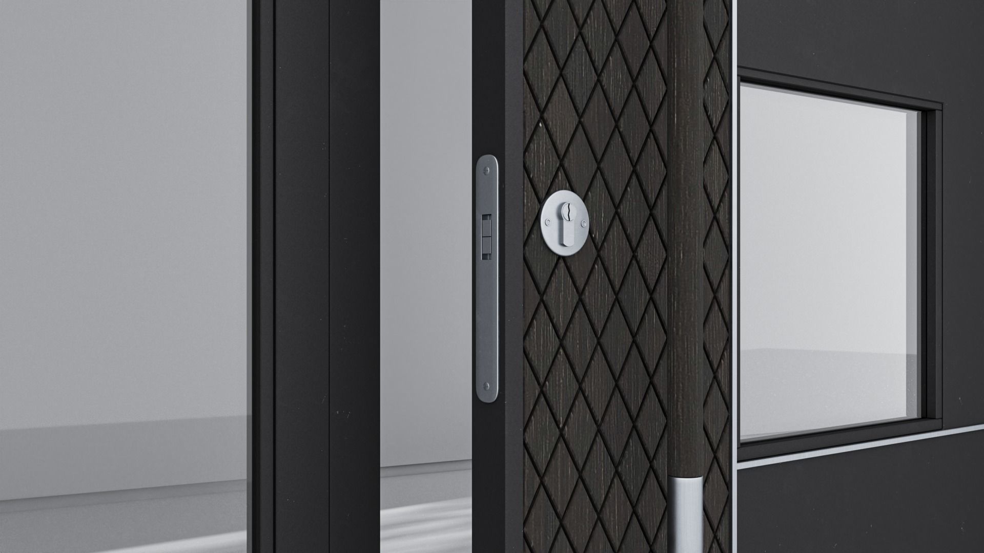 Aluminium door 137 3D model_4