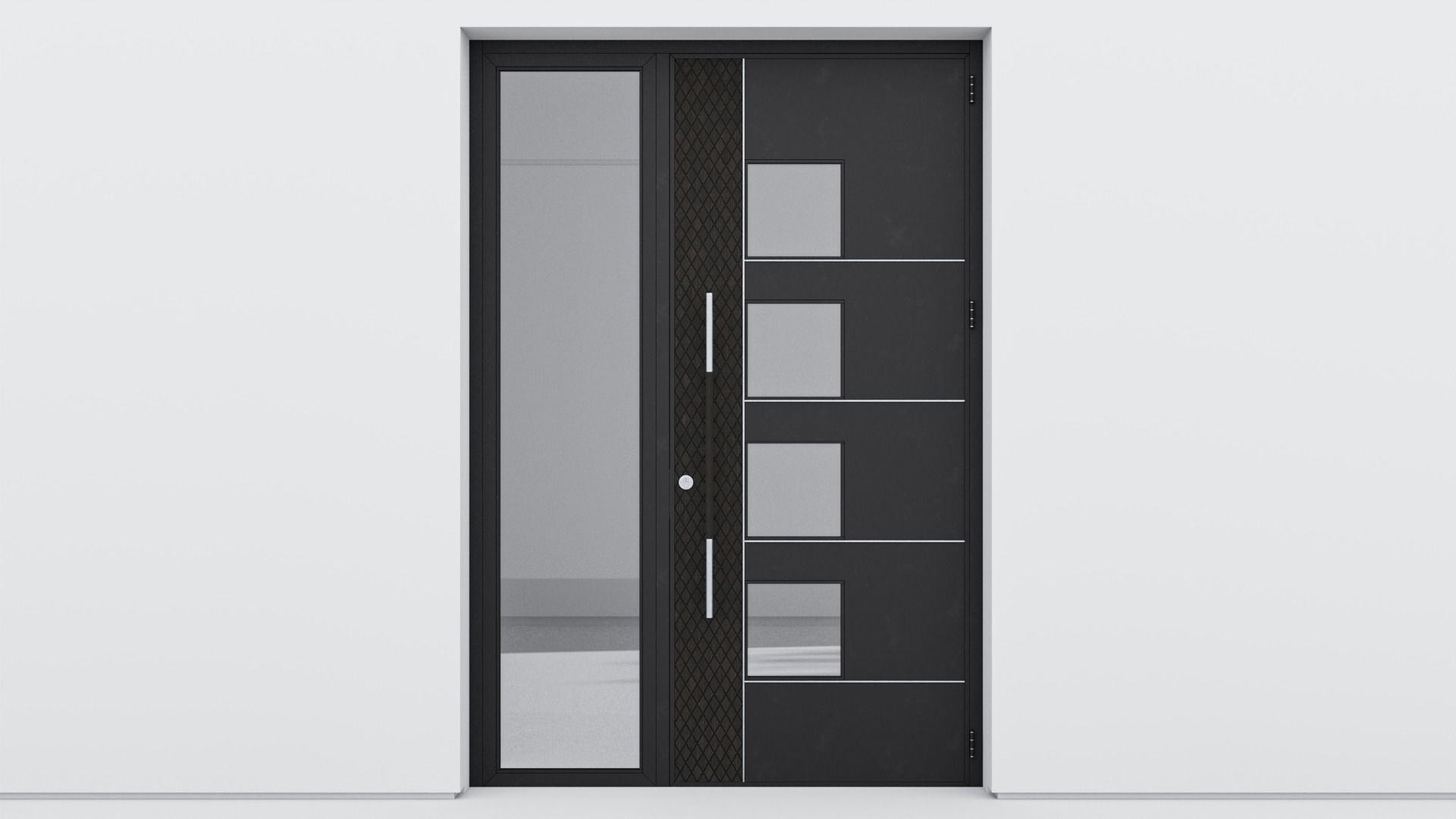 Aluminium door 137 3D model_1