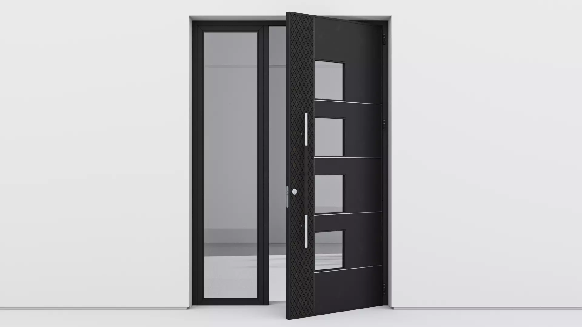 Aluminium door 137 3D model_0