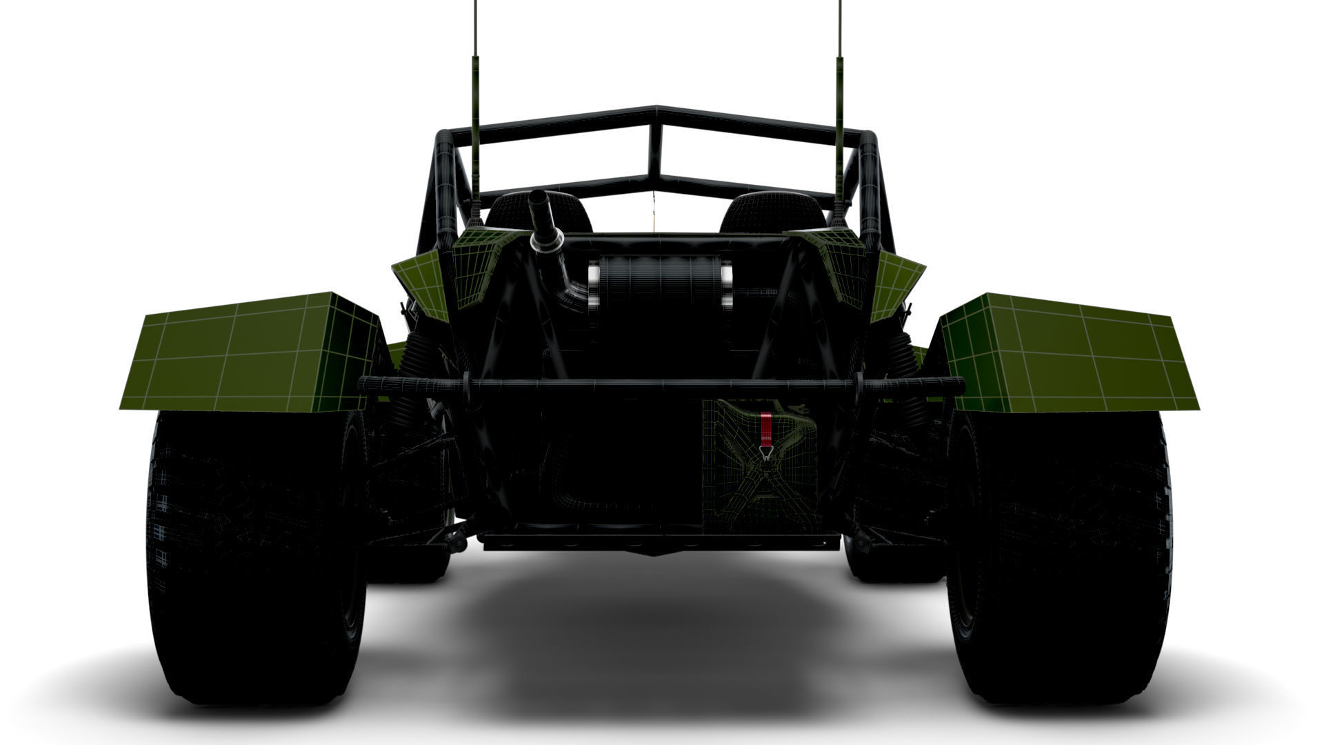 Generic Military Buggy Machine Gun 2023 3D model_22