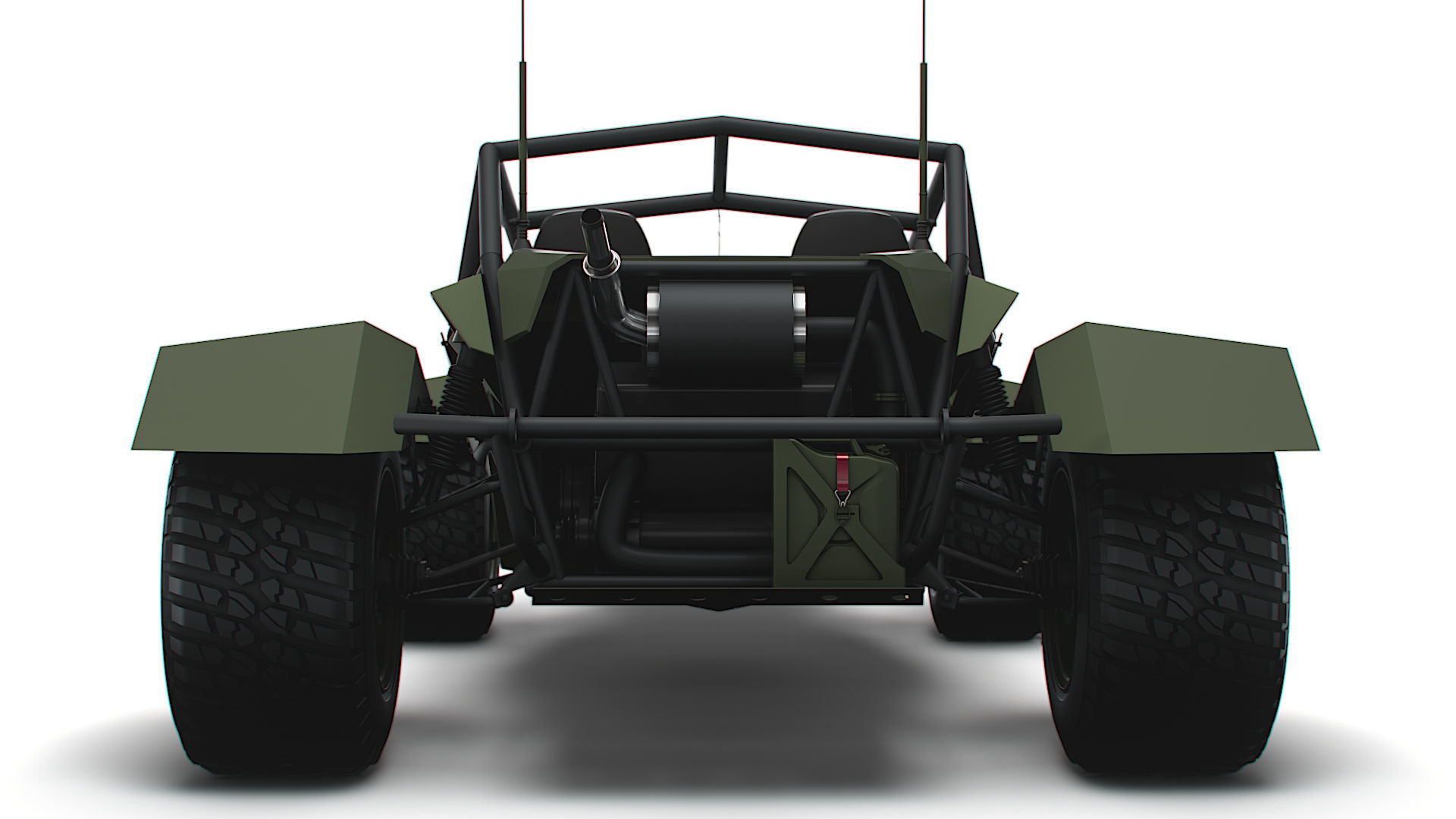 Generic Military Buggy Machine Gun 2023 3D model_10