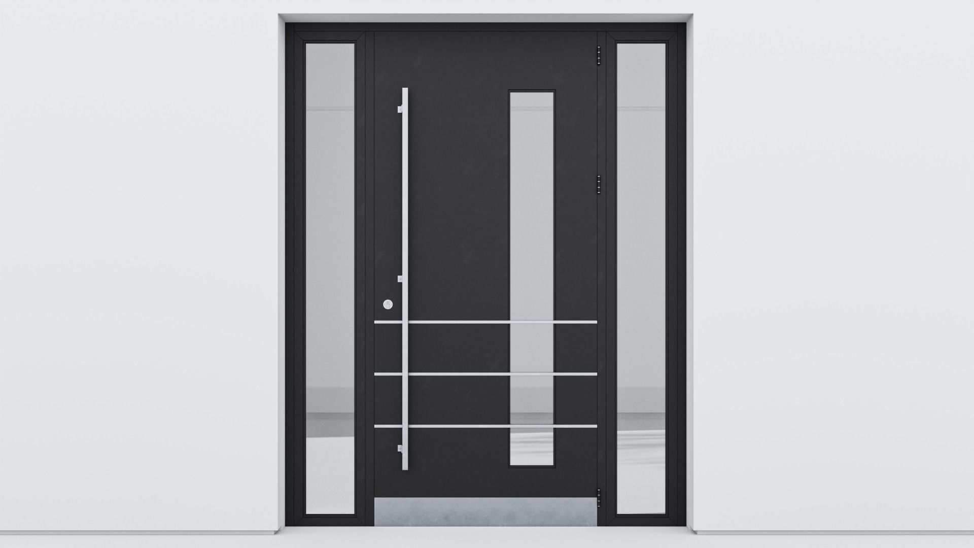 Aluminium door 138 3D model_1