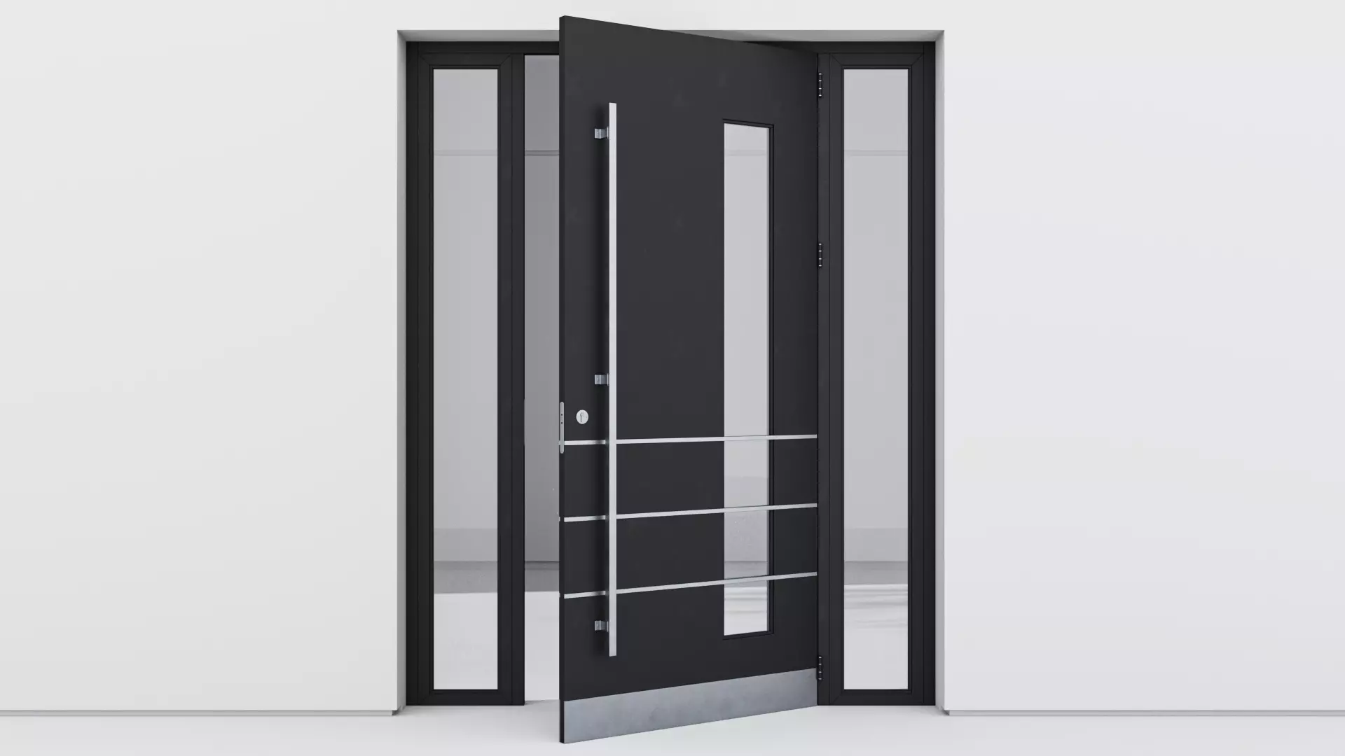 Aluminium door 138 3D model_0