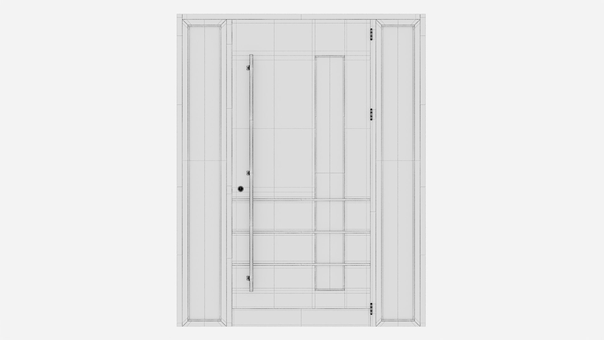 Aluminium door 138 3D model_5