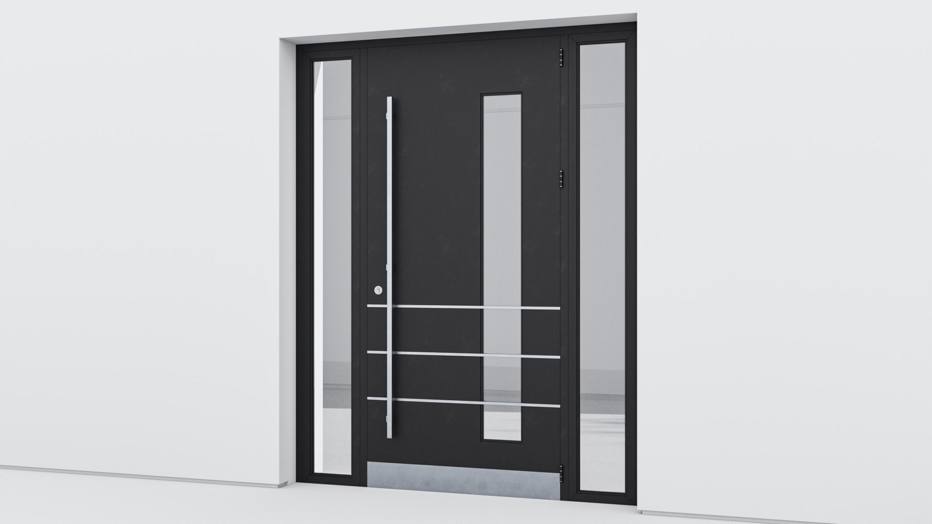 Aluminium door 138 3D model_2