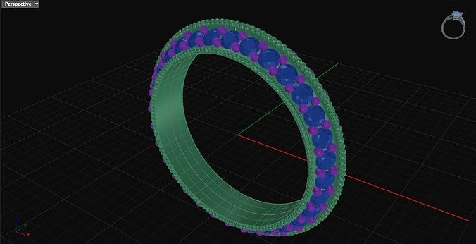 Knife Edge Wedding Band 3D print model