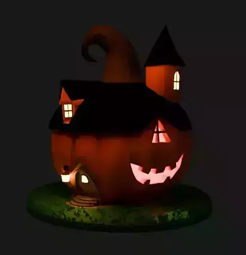 Halloween Pumpkin house