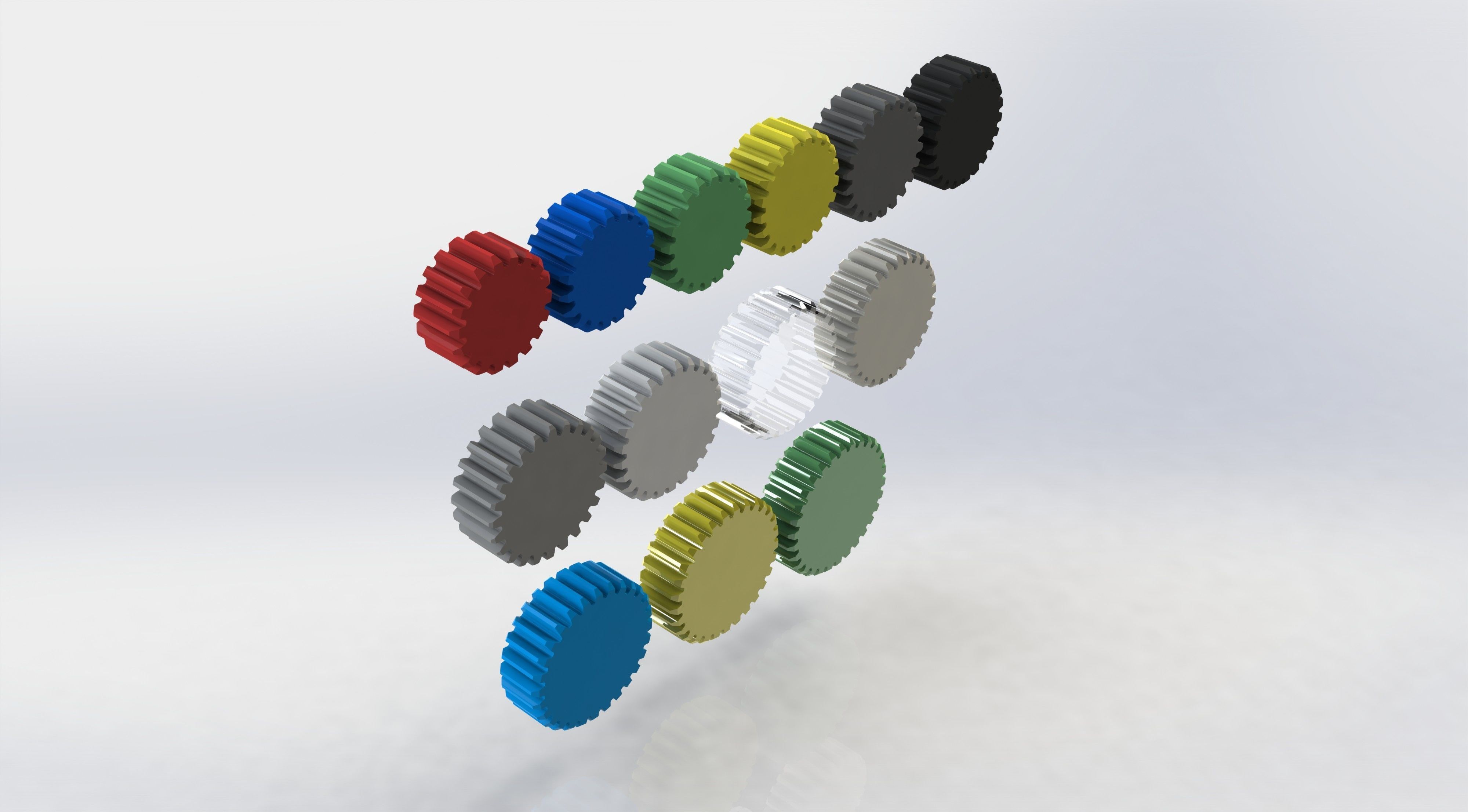 Gear  Z18-Z30  m1 3D print model_2