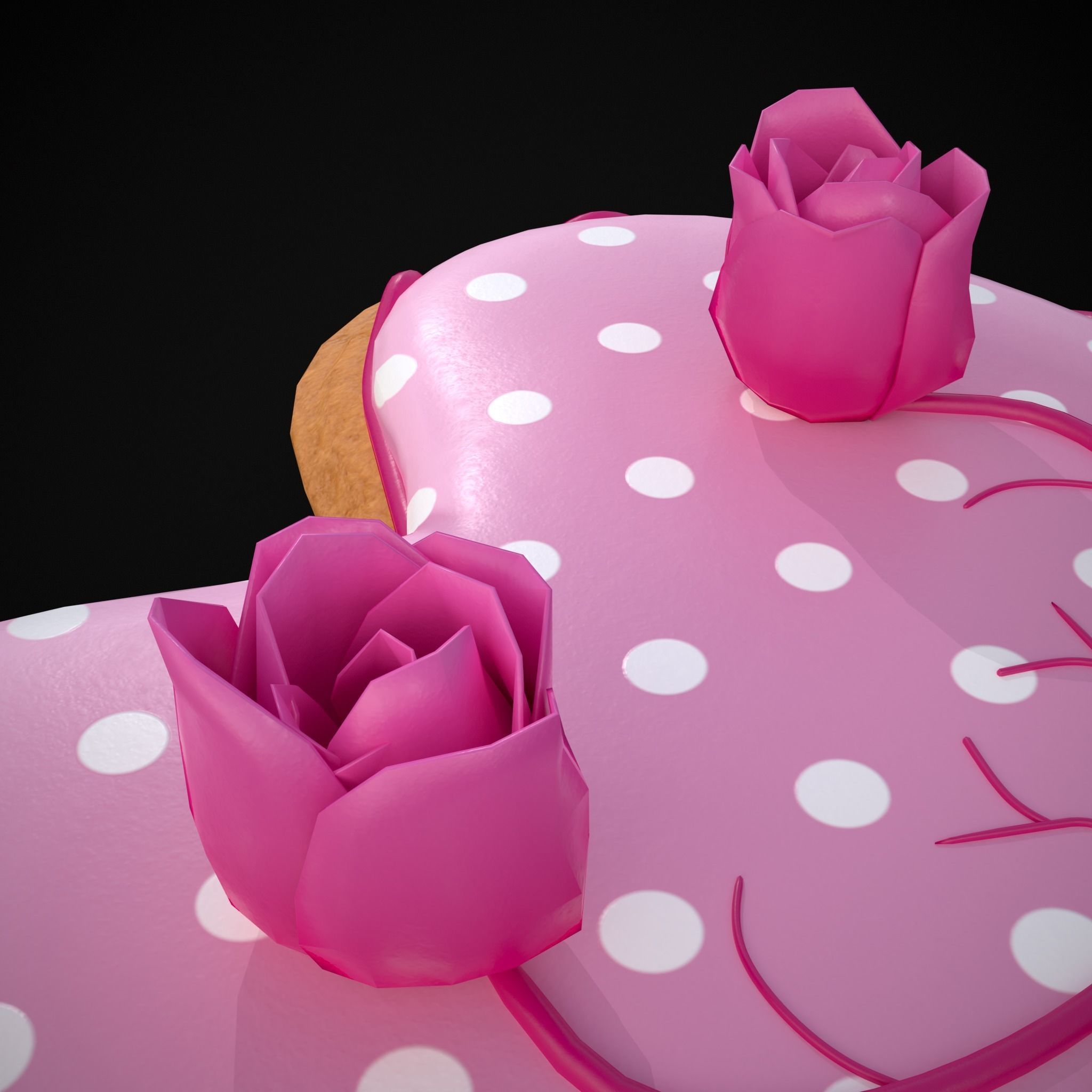 Valentines Jelly Filled Cookie Low-poly 3D model_32