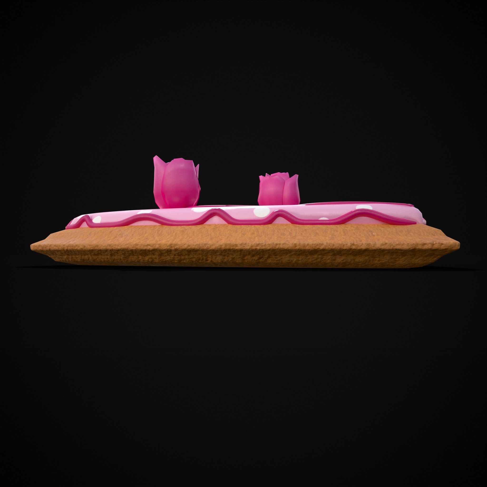 Valentines Jelly Filled Cookie Low-poly 3D model_14