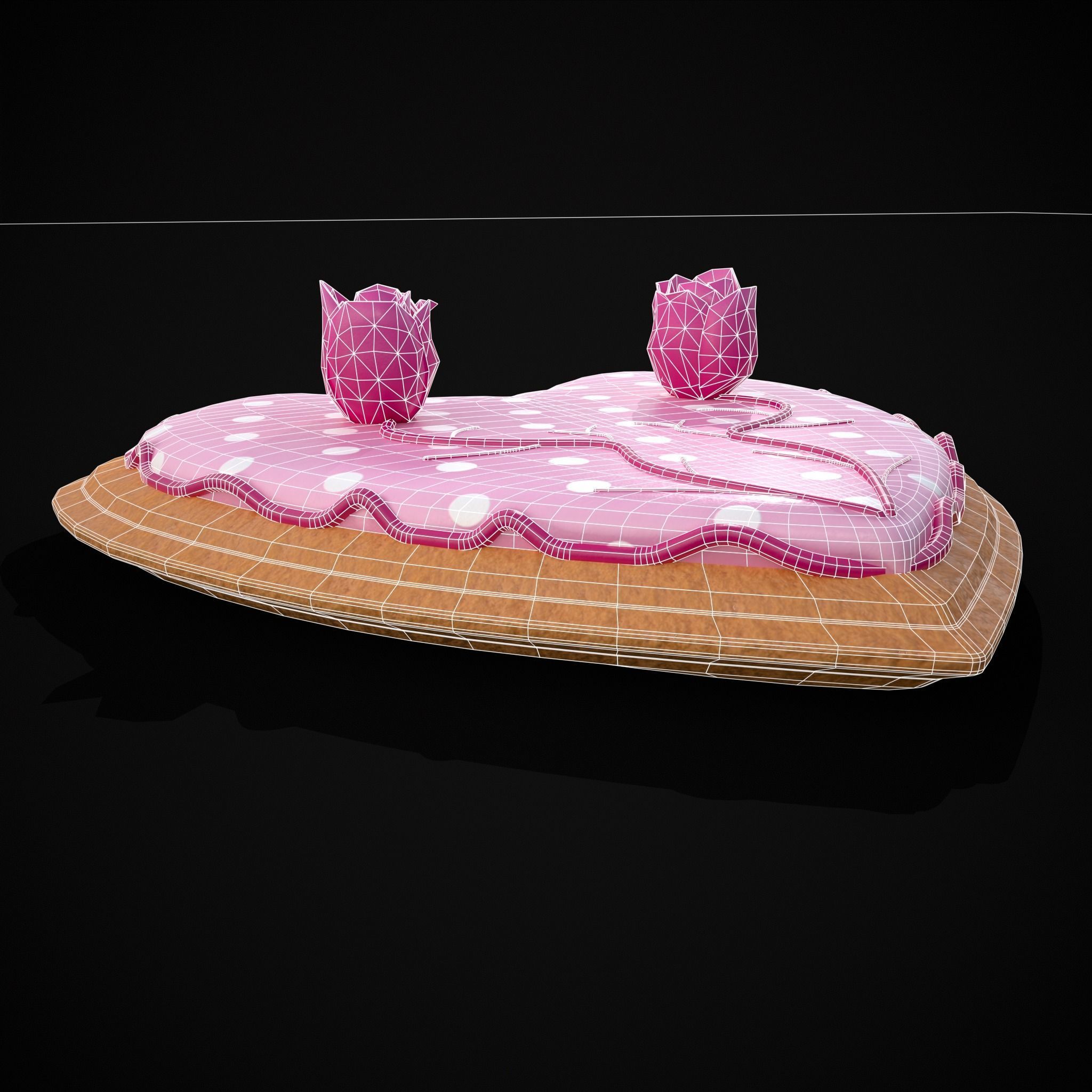 Valentines Jelly Filled Cookie Low-poly 3D model_24