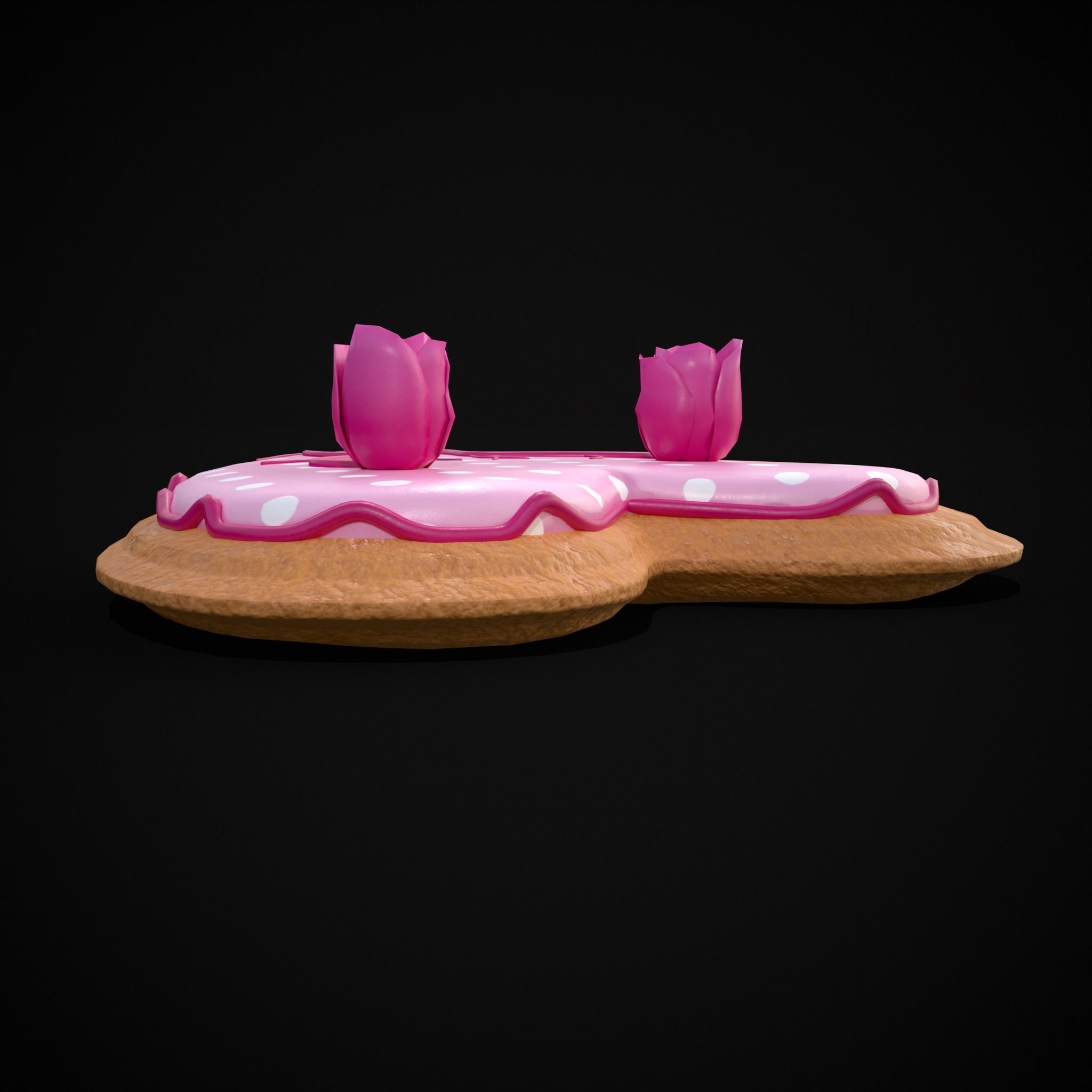 Valentines Jelly Filled Cookie Low-poly 3D model_11
