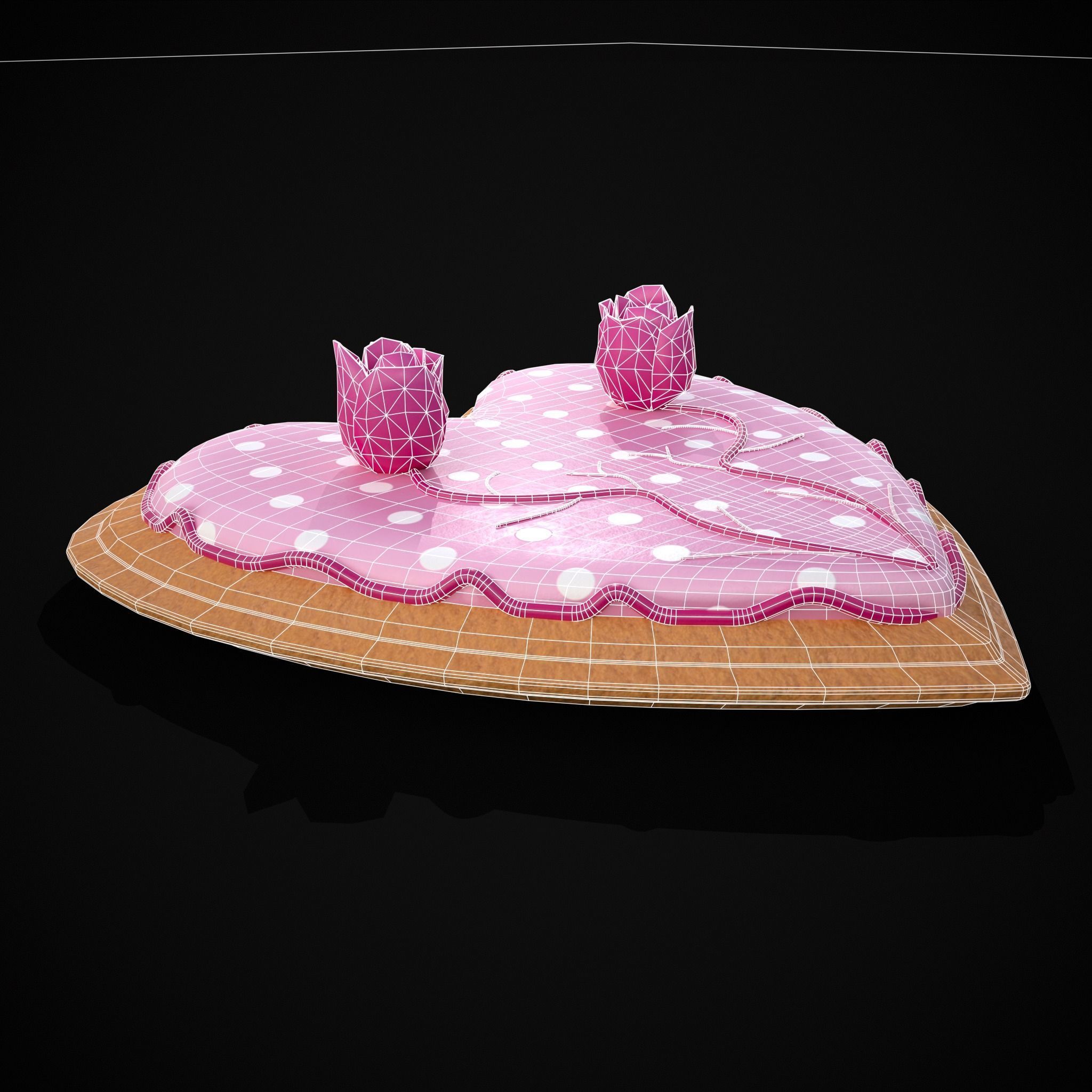 Valentines Jelly Filled Cookie Low-poly 3D model_27