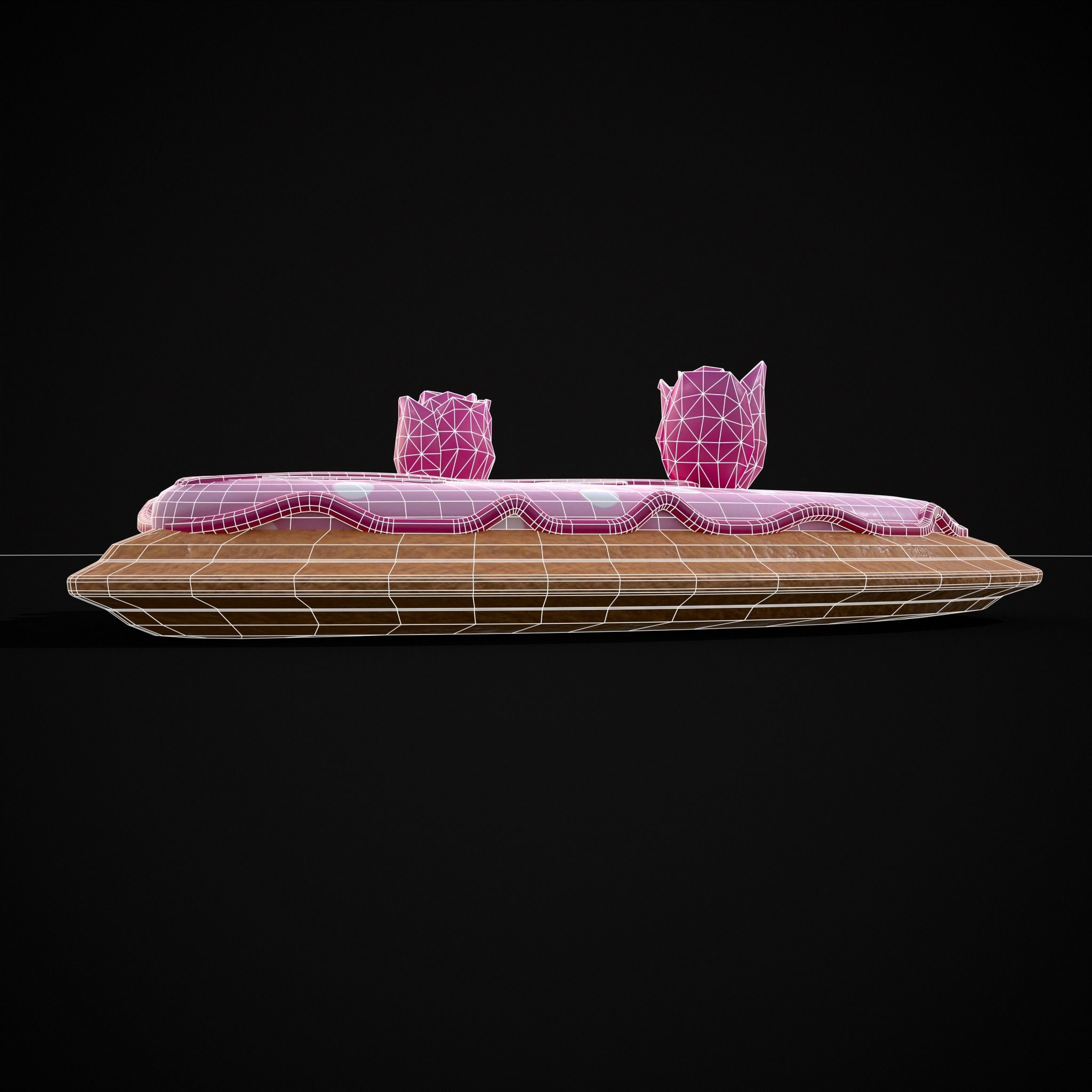 Valentines Jelly Filled Cookie Low-poly 3D model_6