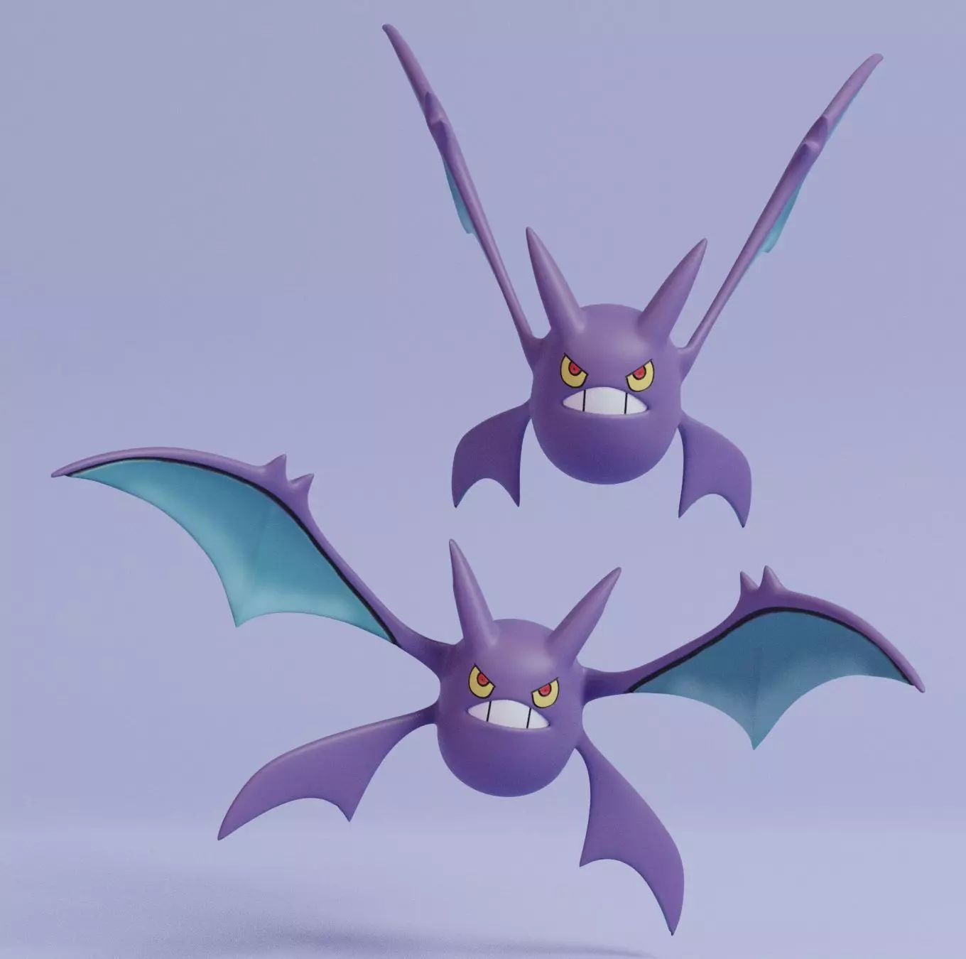Pokemon - Crobat with 2 poses 3D print model_0