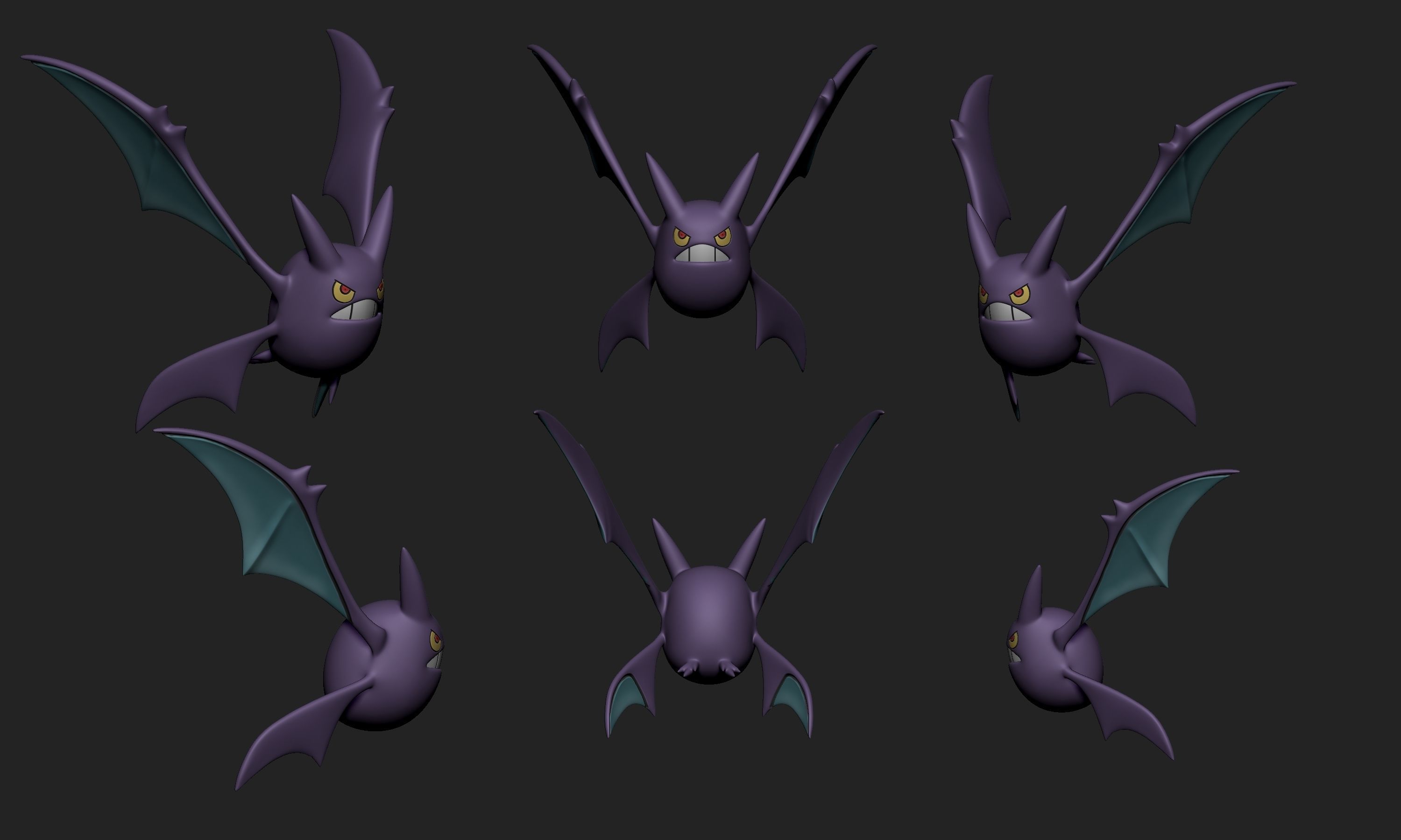 Pokemon - Crobat with 2 poses 3D print model_8