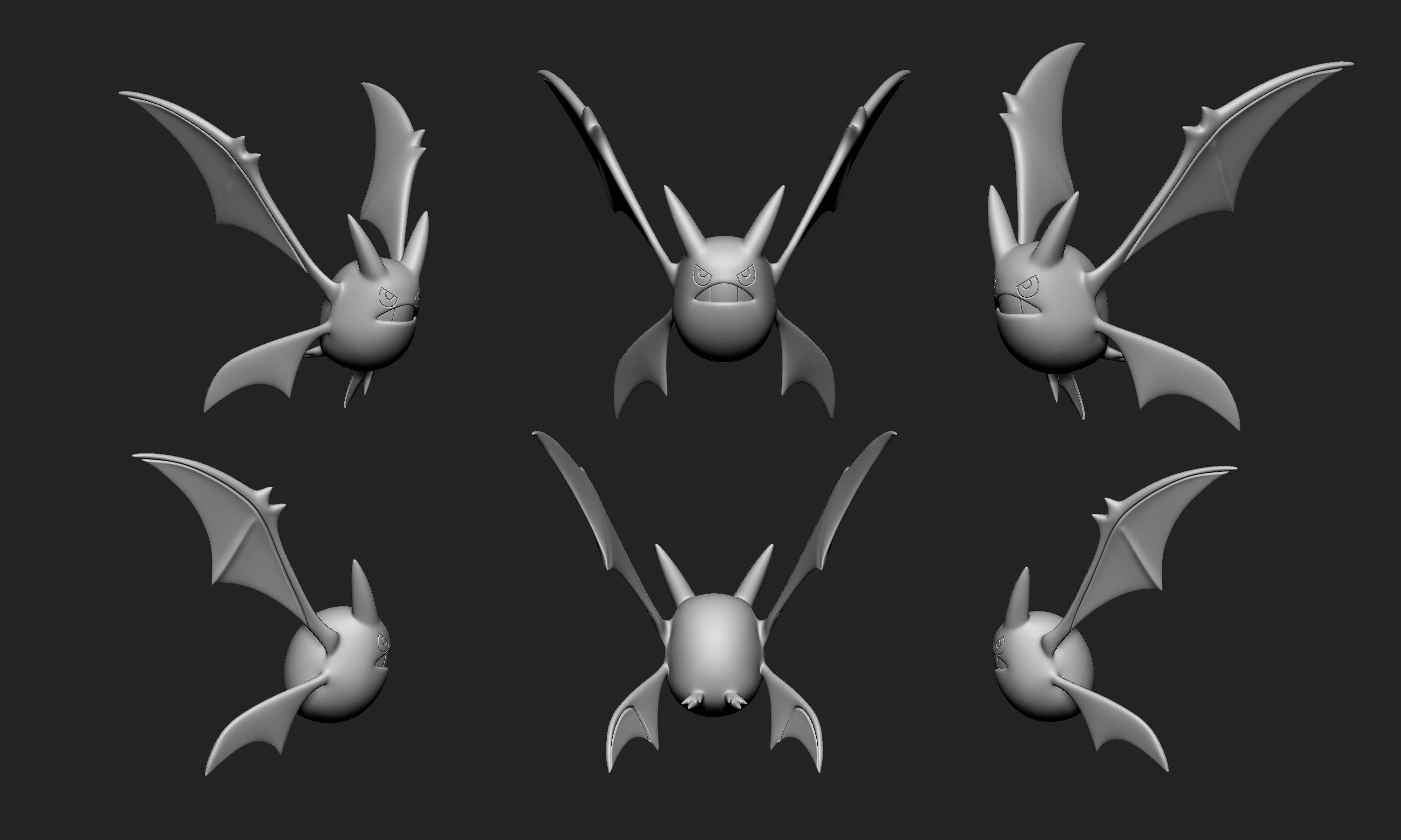 Pokemon - Crobat with 2 poses 3D print model_10