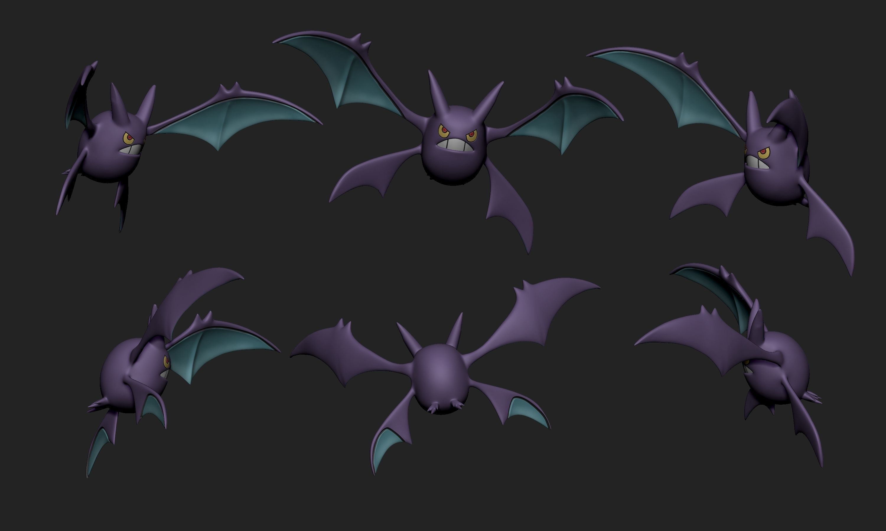 Pokemon - Crobat with 2 poses 3D print model_3