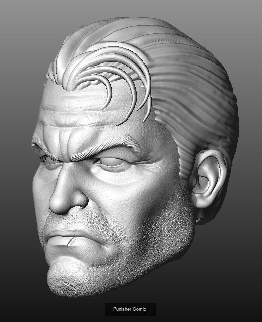 PUNISHER HEADS PACK 3D Model Collection_5