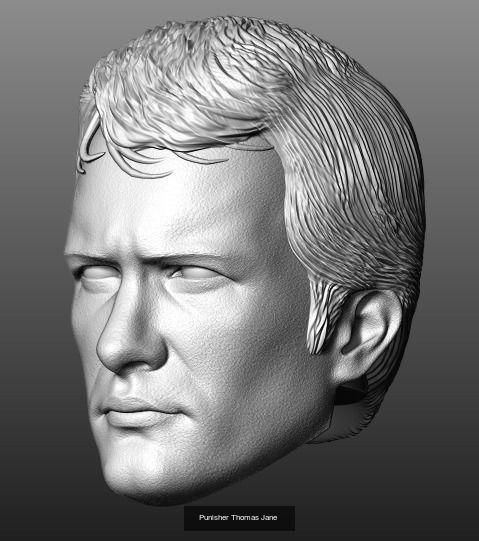PUNISHER HEADS PACK 3D Model Collection_3