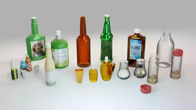 Bottle 3D Model Collection
