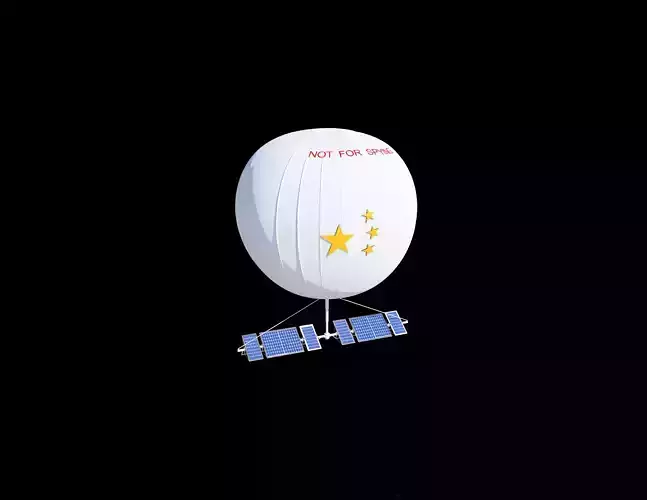 Not Spy Balloon That Was Shot Down With AIM-9X Sidewinder 3D print model