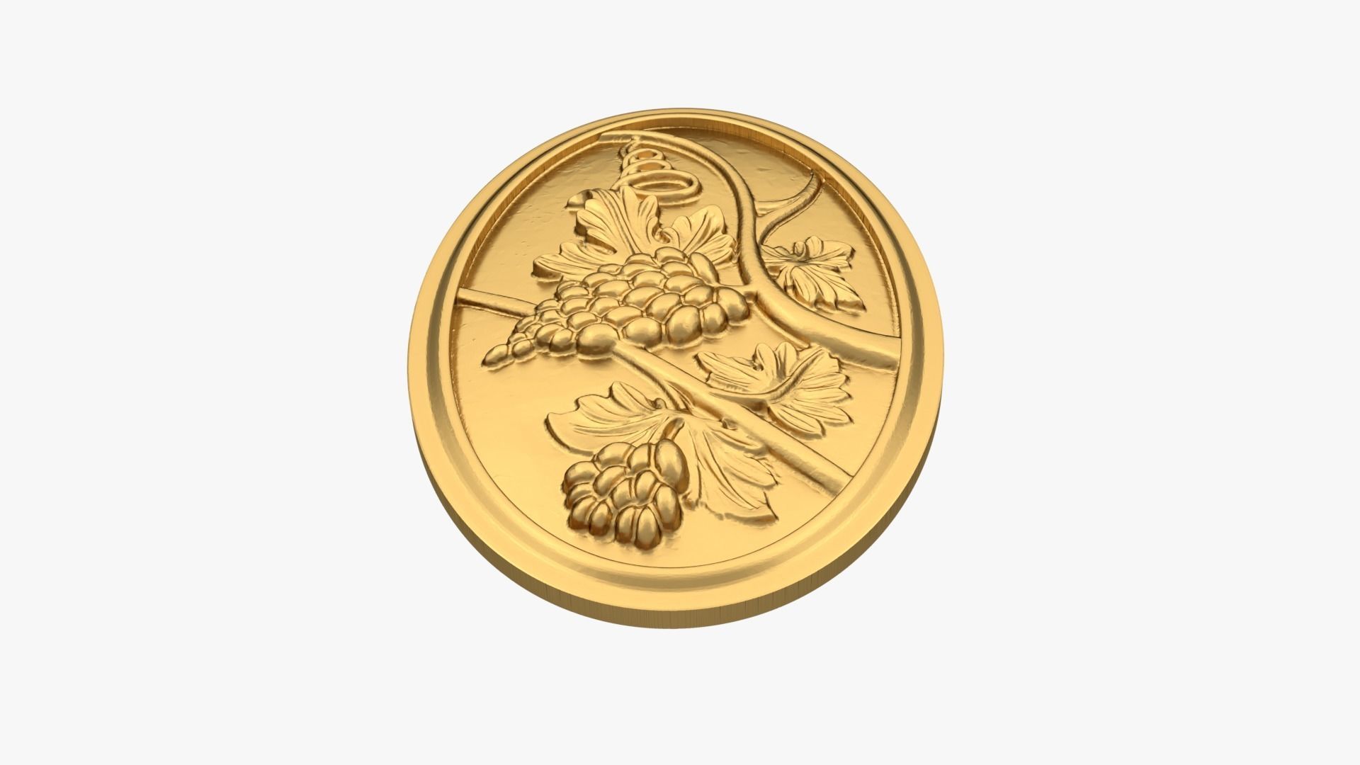 Classic oval rosette 02 3D model_3