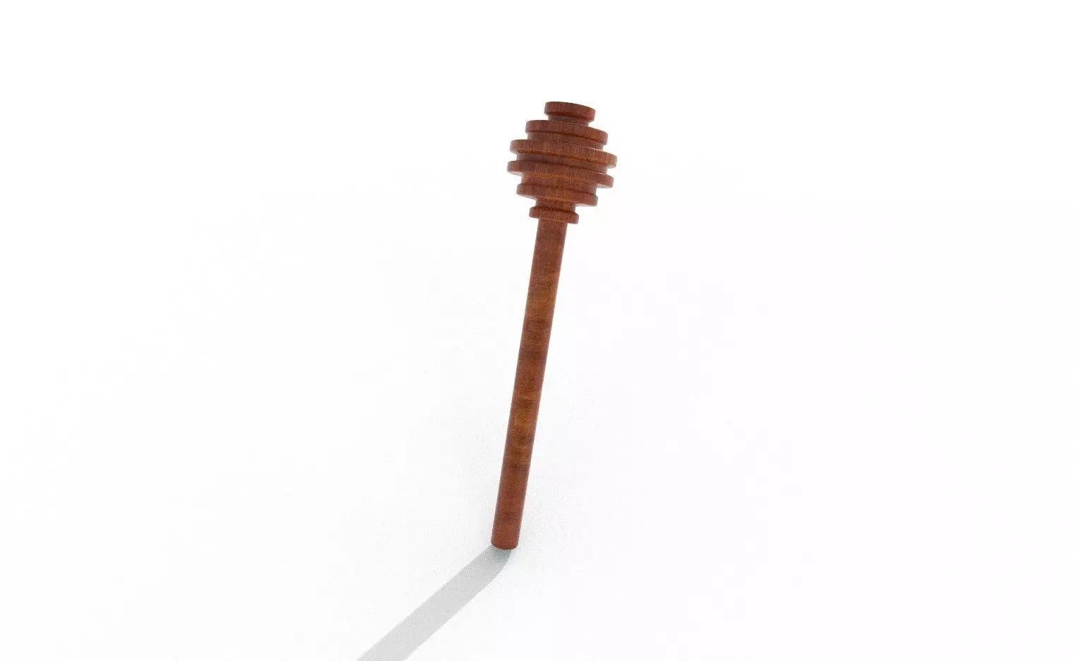 Wood Honey Dipper VR Low-poly 3D model