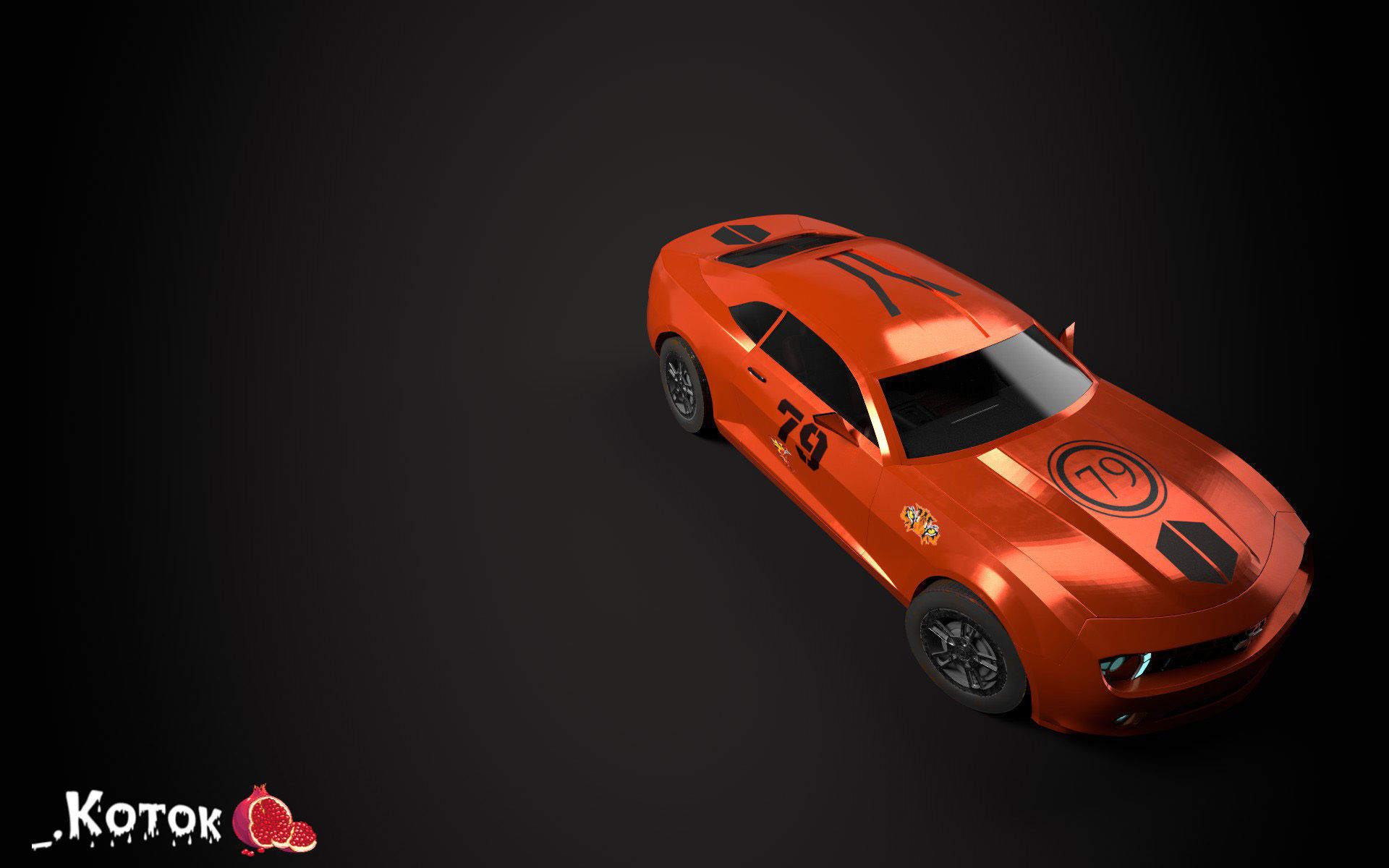 Chevrolet Camaro Free low-poly 3D model_11