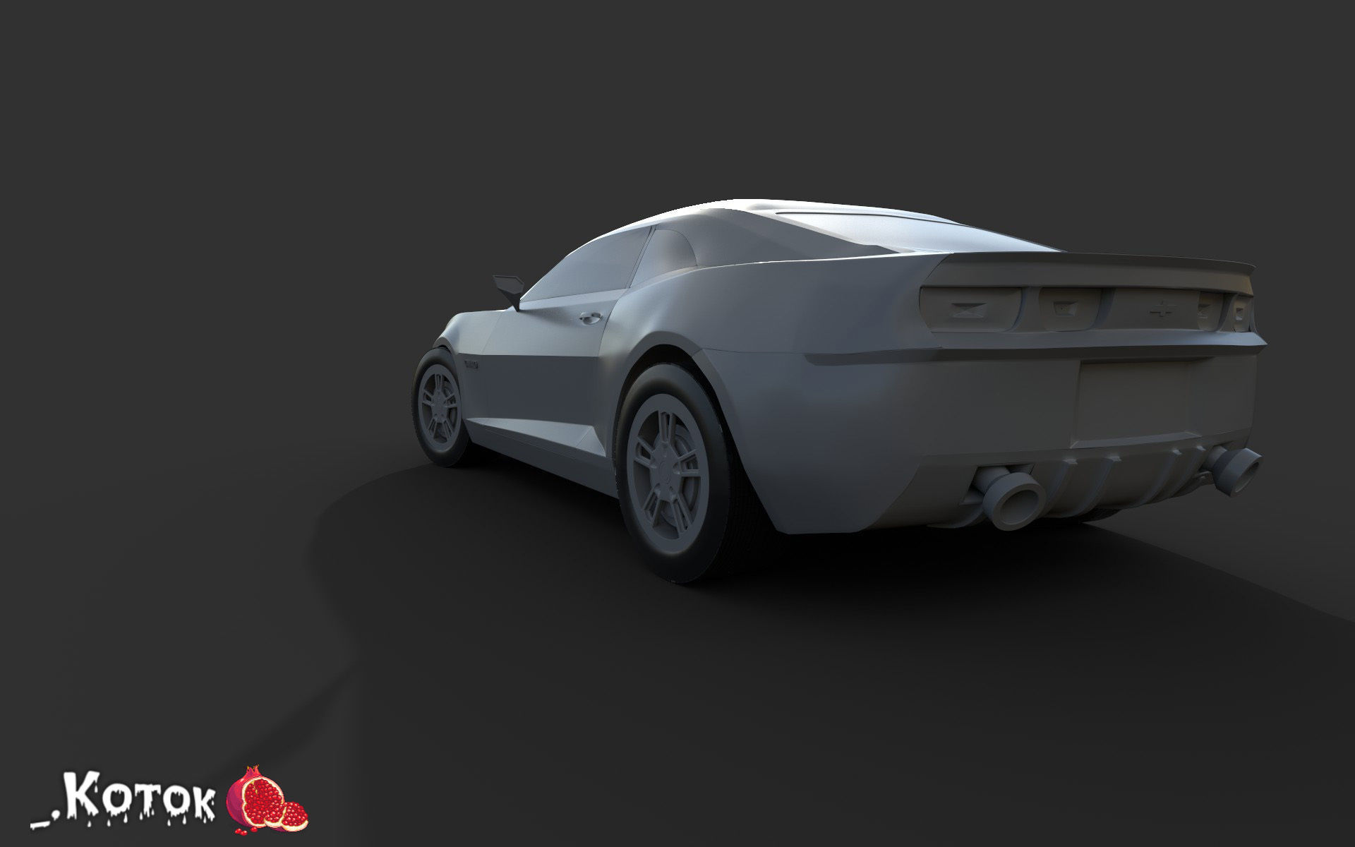 Chevrolet Camaro Free low-poly 3D model_6