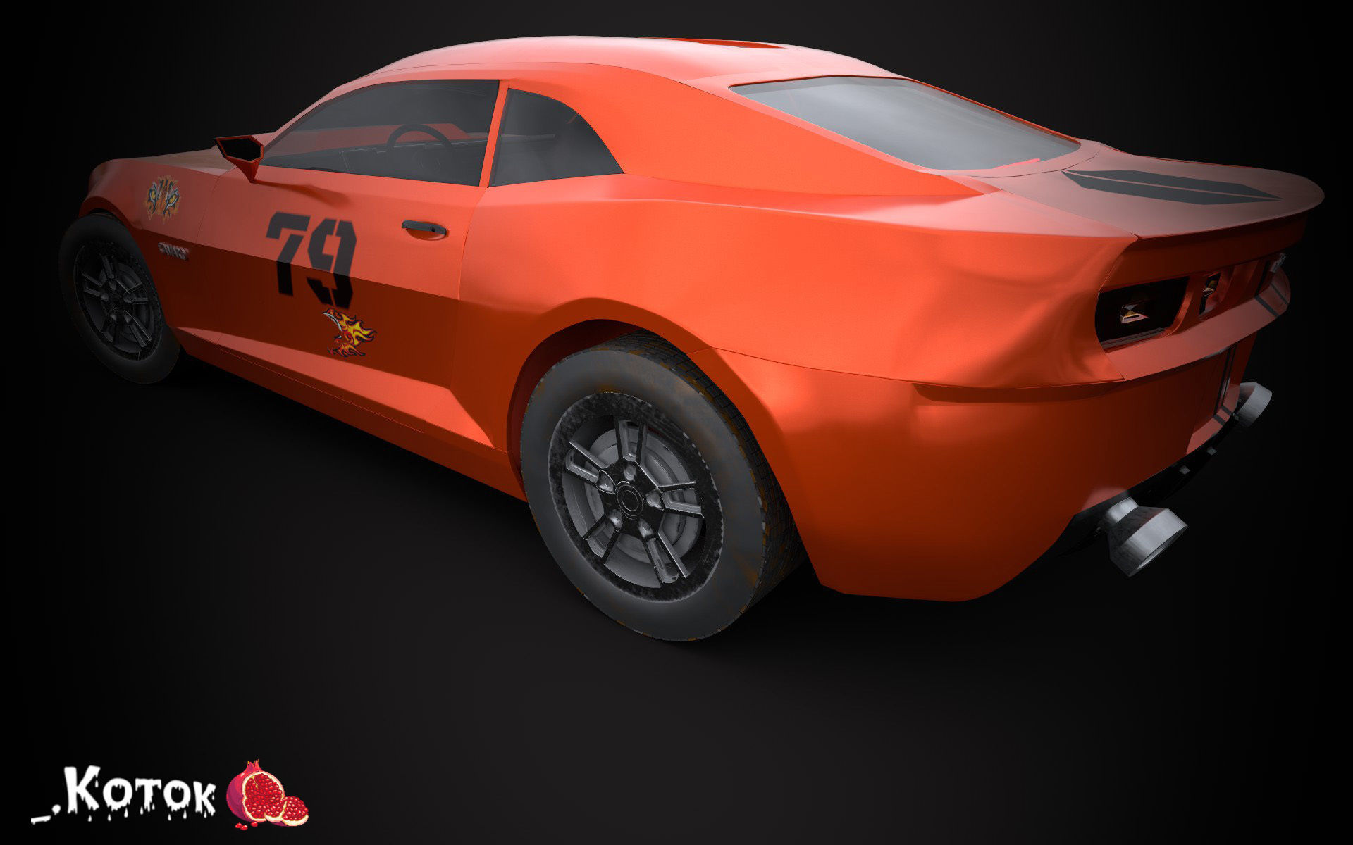 Chevrolet Camaro Free low-poly 3D model_18