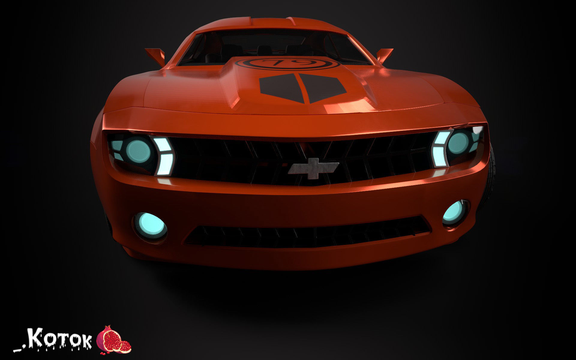 Chevrolet Camaro Free low-poly 3D model_2
