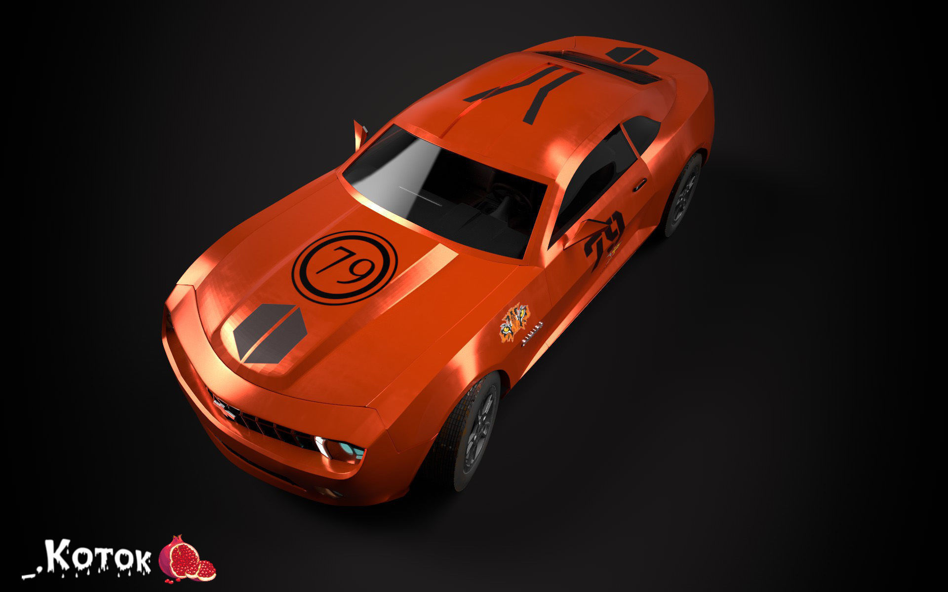 Chevrolet Camaro Free low-poly 3D model_20