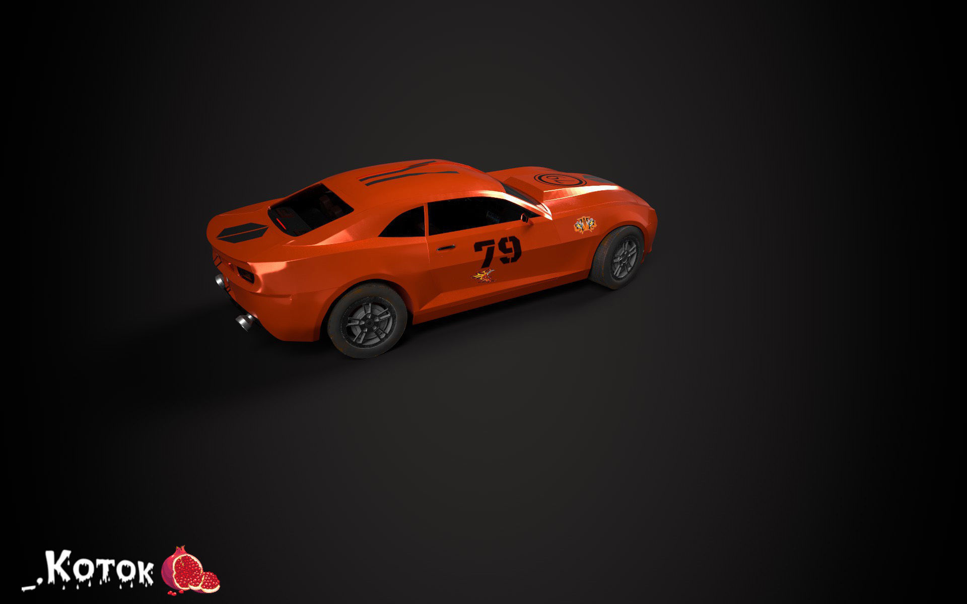Chevrolet Camaro Free low-poly 3D model_12