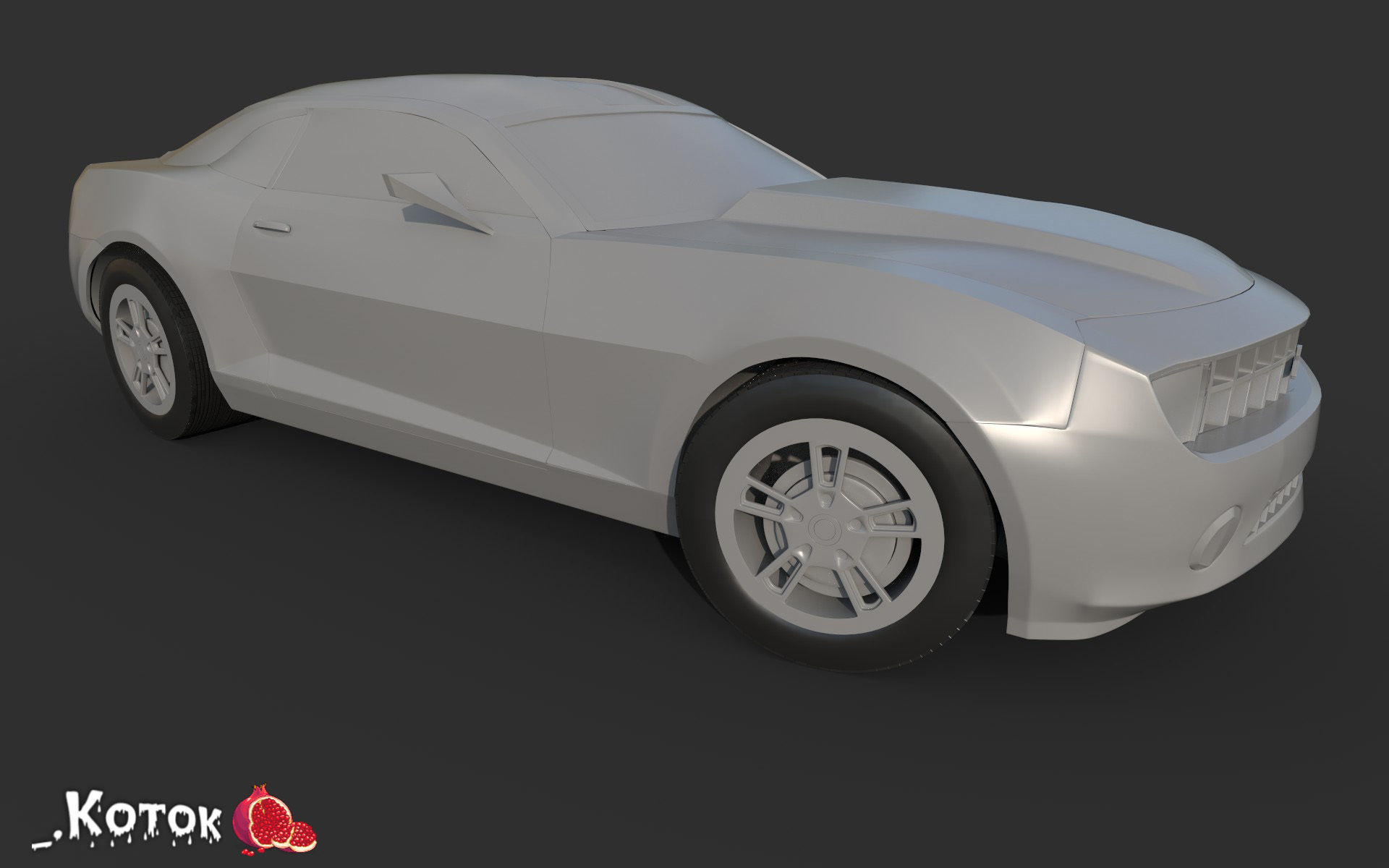Chevrolet Camaro Free low-poly 3D model_15