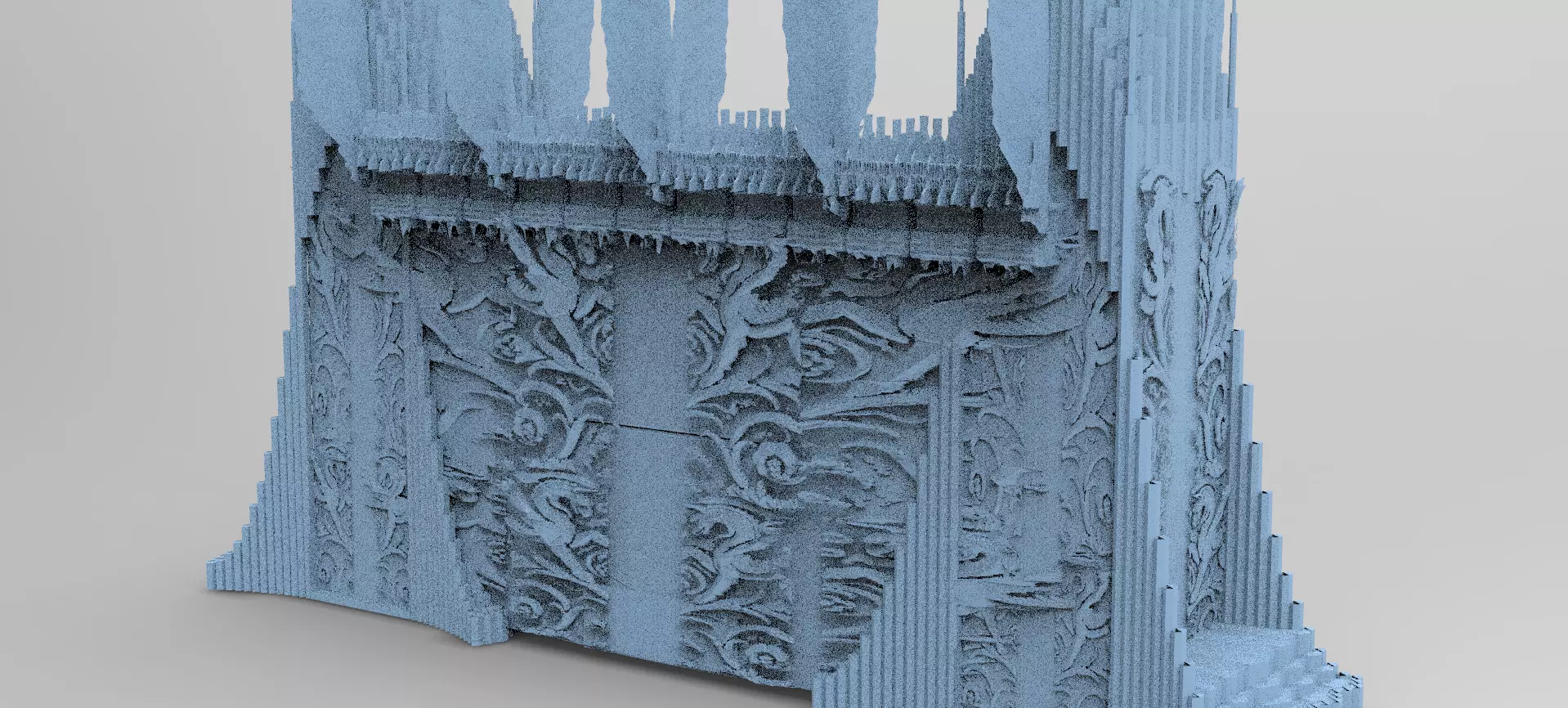 Elden Celtic Gods Engraved Tower 3D model_0