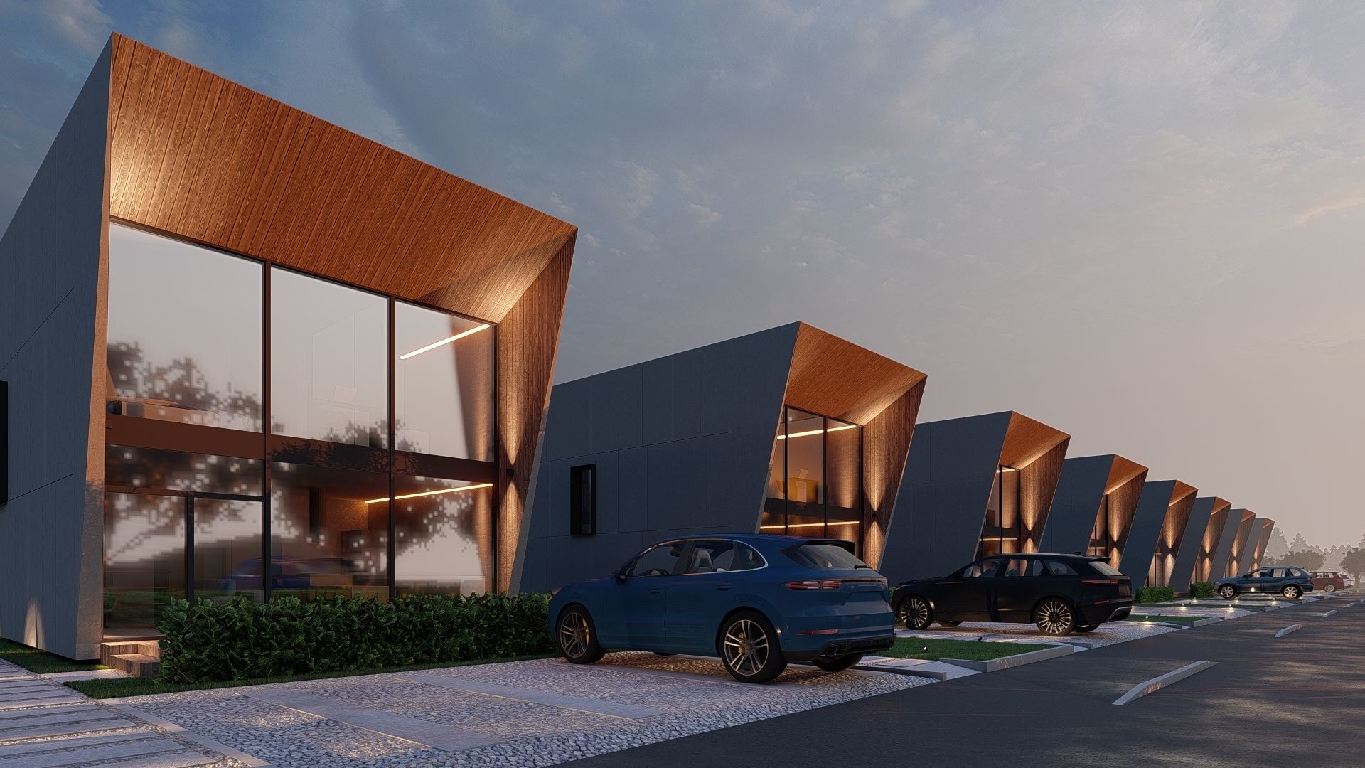  modular house in brutalism style 3D model_22