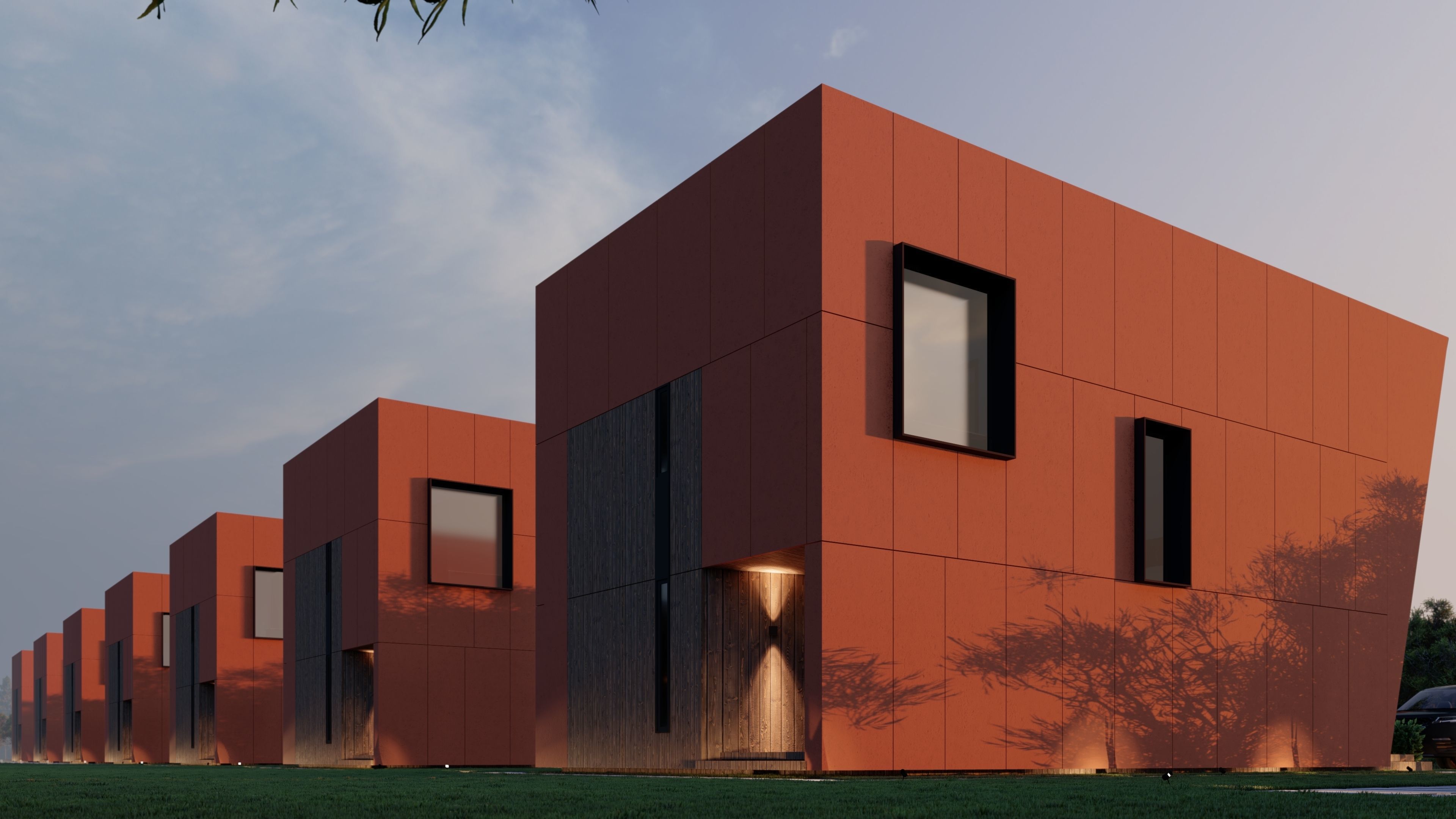  modular house in brutalism style 3D model_17