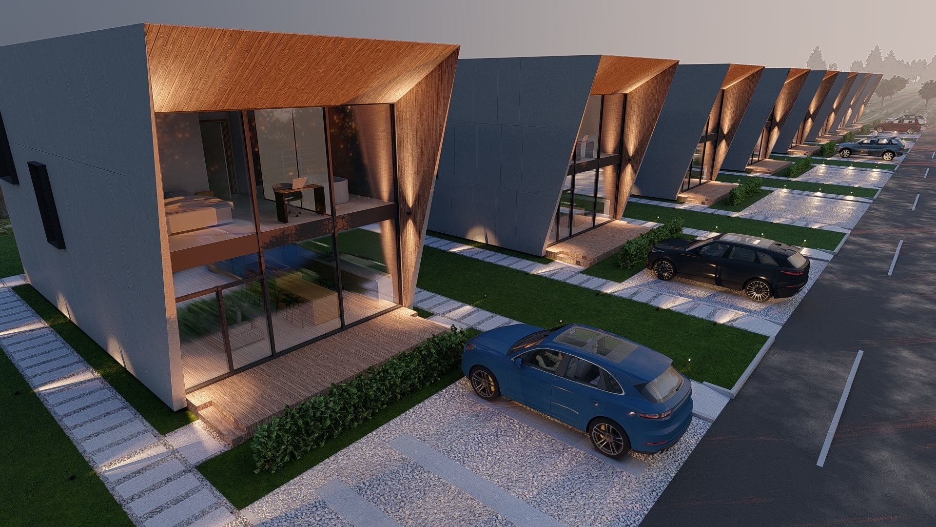  modular house in brutalism style 3D model_21