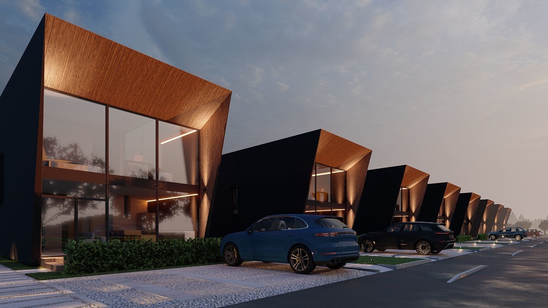  modular house in brutalism style 3D model_15