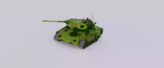 War Cyber Tank Re01 concept blender Free low-poly 3D model