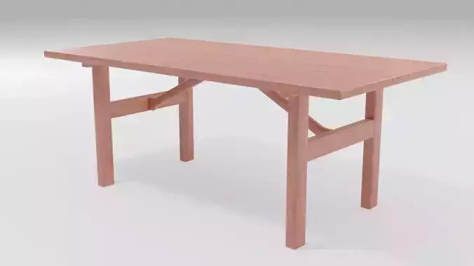 Low-poly Wood Table