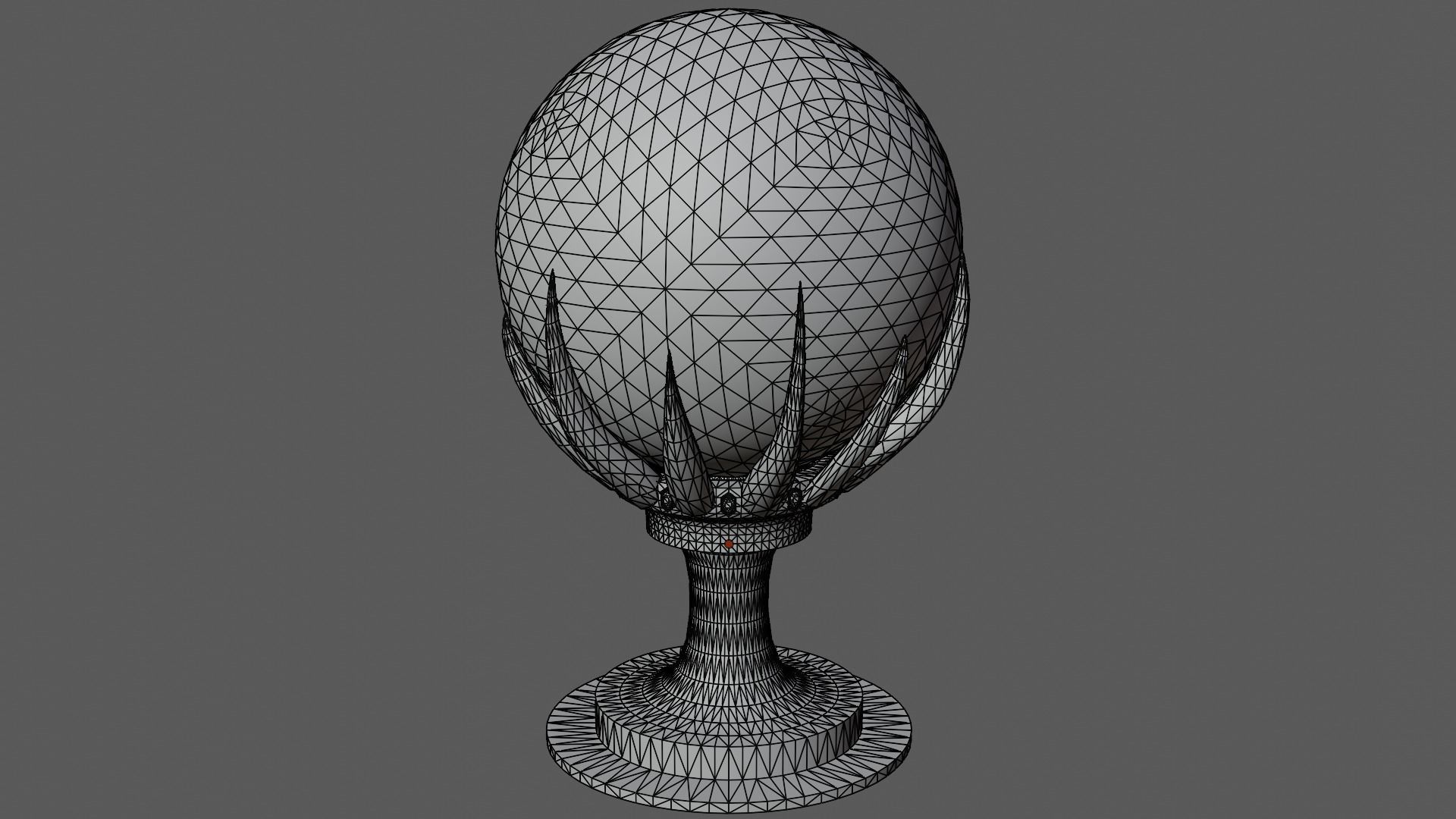 Magic sphere Low-poly 3D model_9