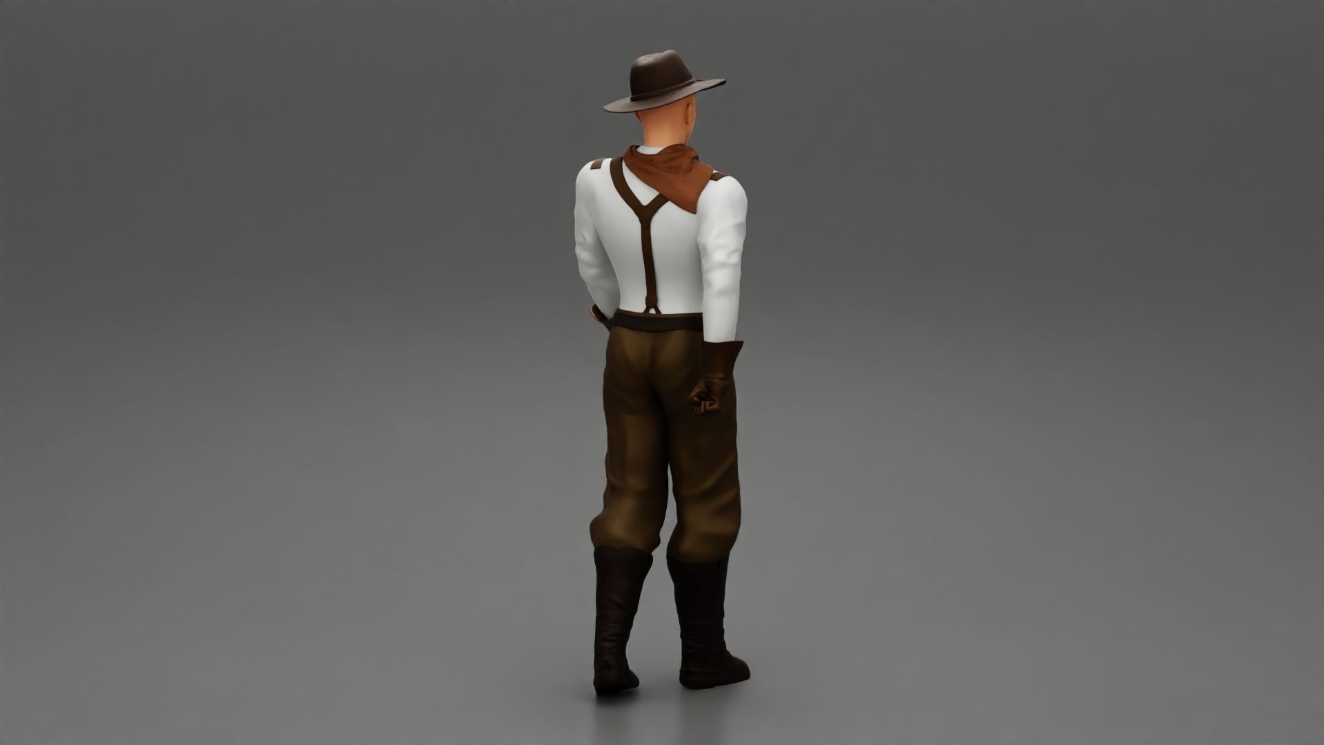 Mexican man walking 3D print model_2