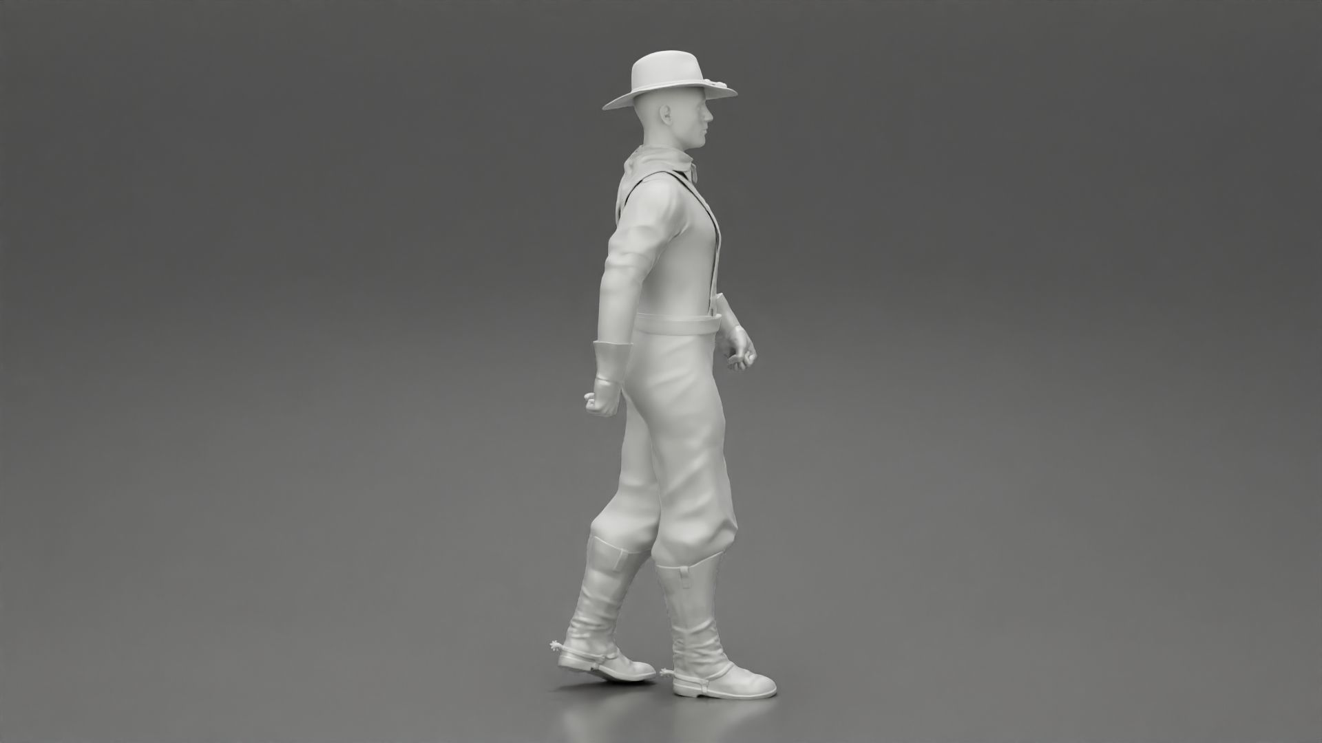 Mexican man walking 3D print model_7