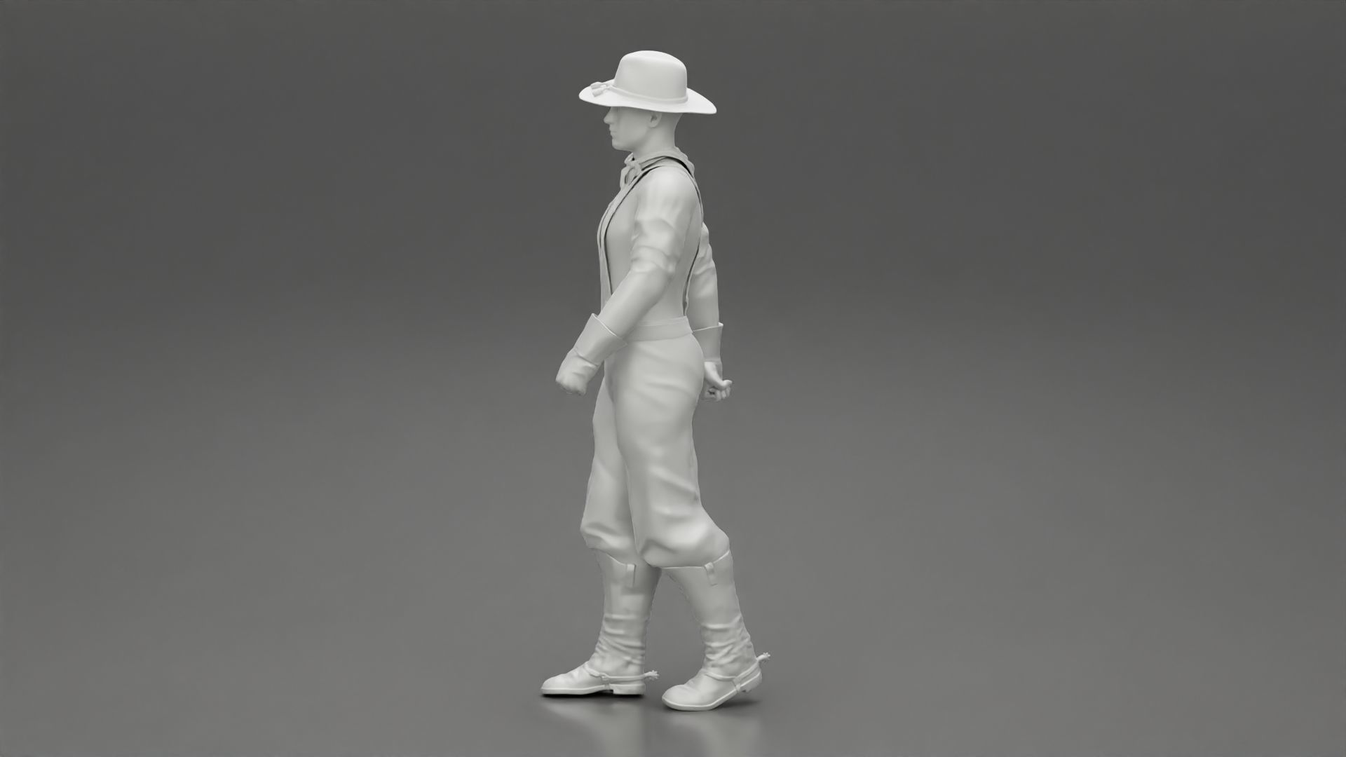Mexican man walking 3D print model_10